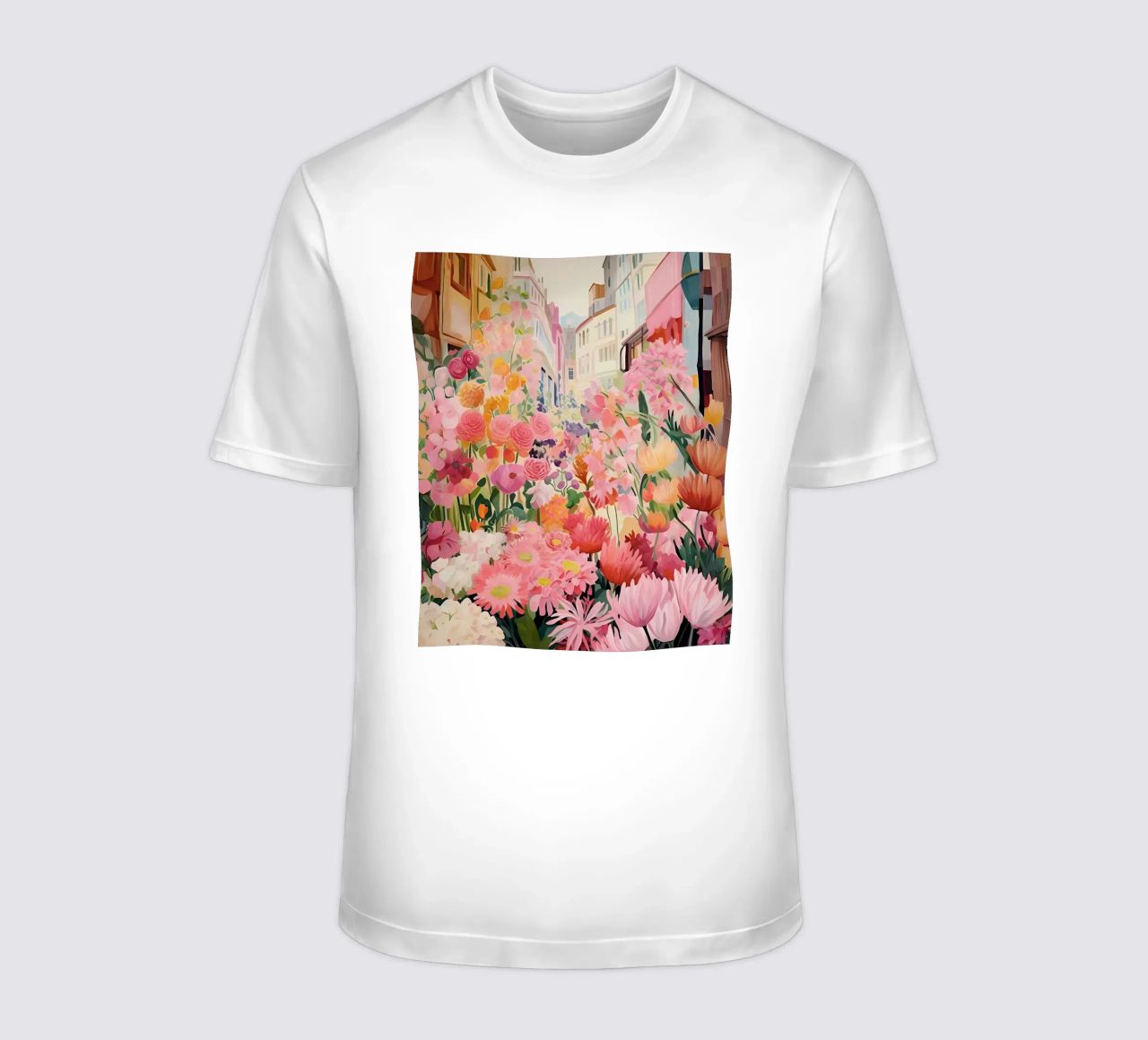 Blumenmarkt, Floral Poster, Abstrakter Druck, Moderne Kunst T-Shirt von Boheme