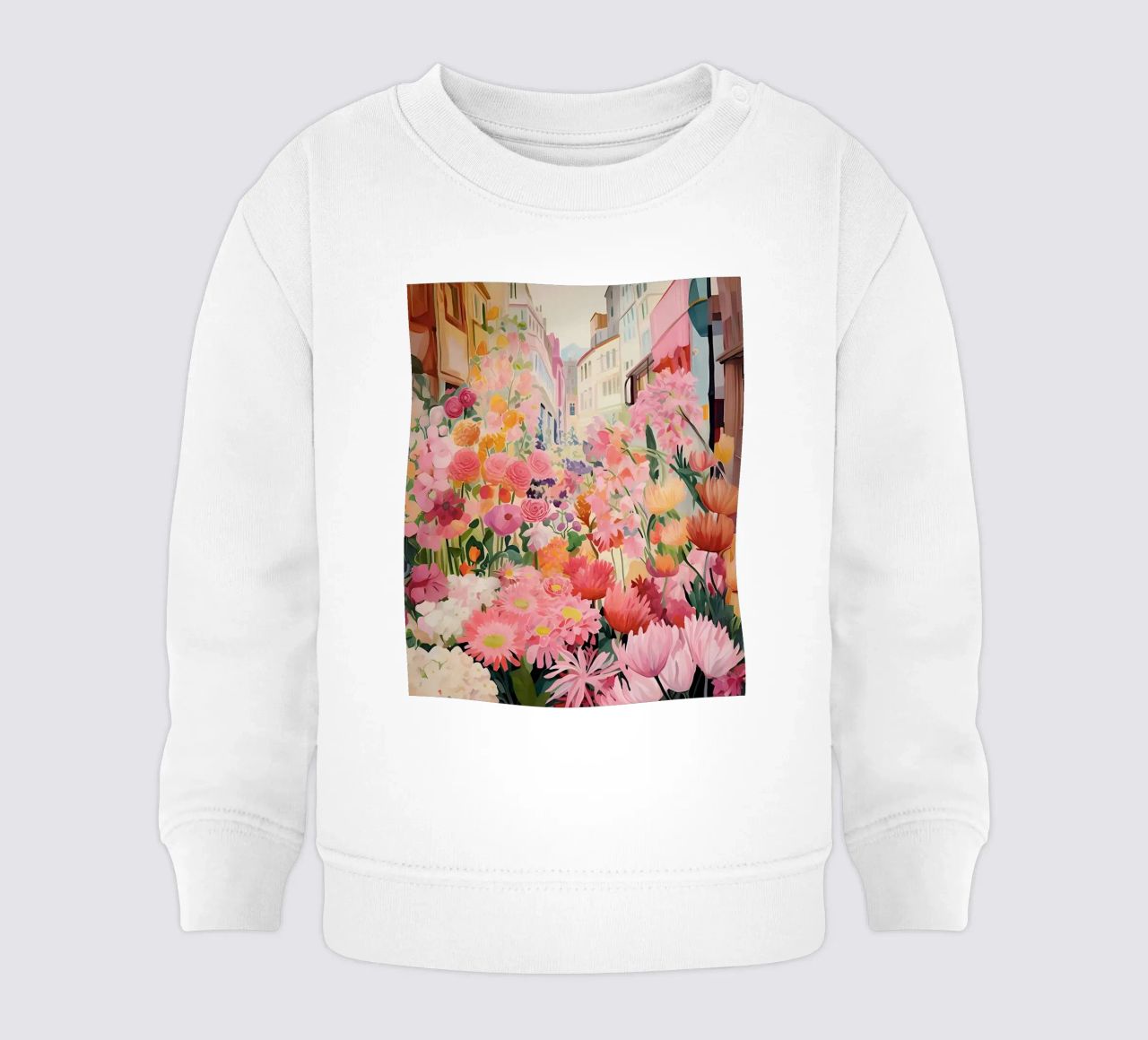 Blumenmarkt, Floral Poster, Abstrakter Druck, Moderne Kunst Baby Sweatshirt von Boheme