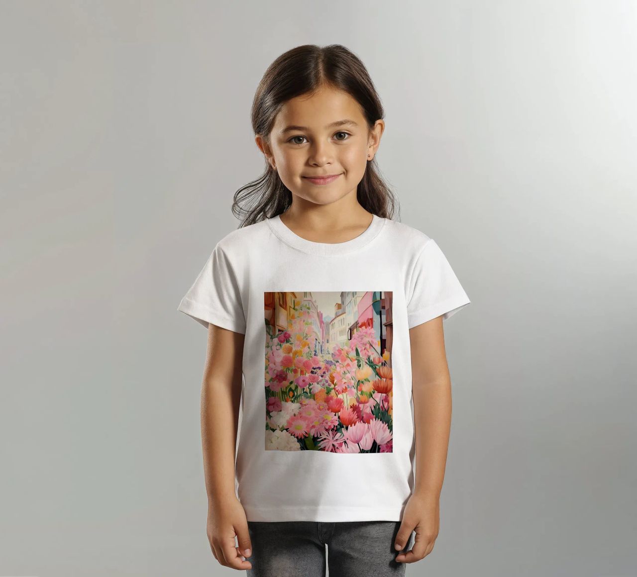 Blumenmarkt, Floral Poster, Abstrakter Druck, Moderne Kunst Kinder T-Shirt von Boheme
