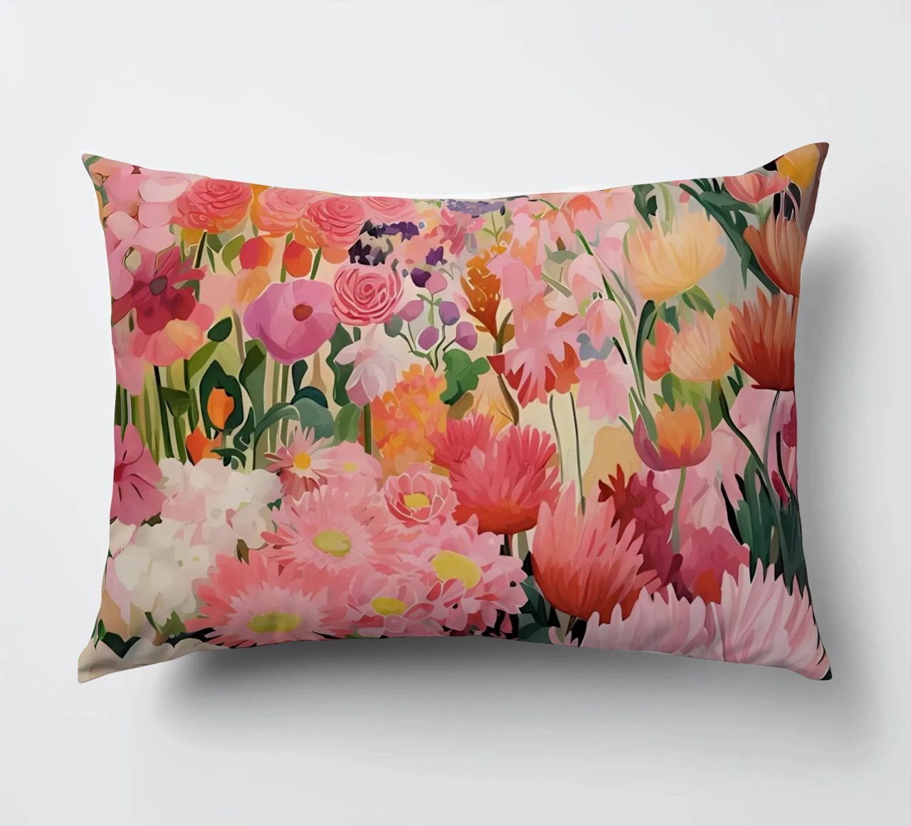 Blumenmarkt, Floral Poster, Abstrakter Druck, Moderne Kunst Kissen von Boheme