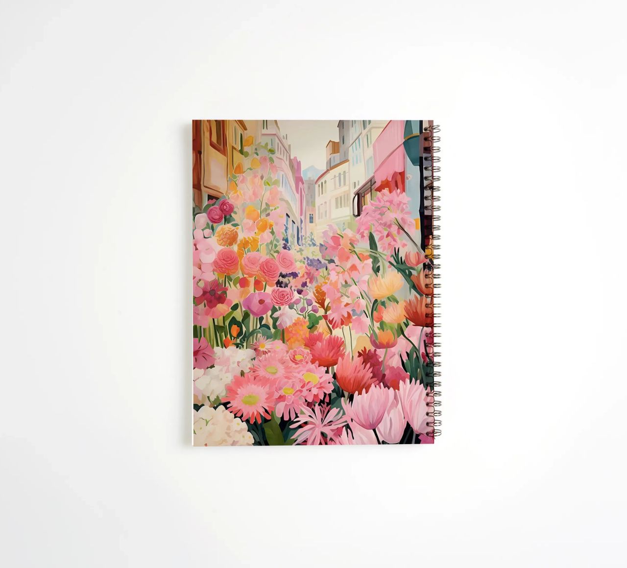 Blumenmarkt, Floral Poster, Abstrakter Druck, Moderne Kunst Ringbuch von Boheme