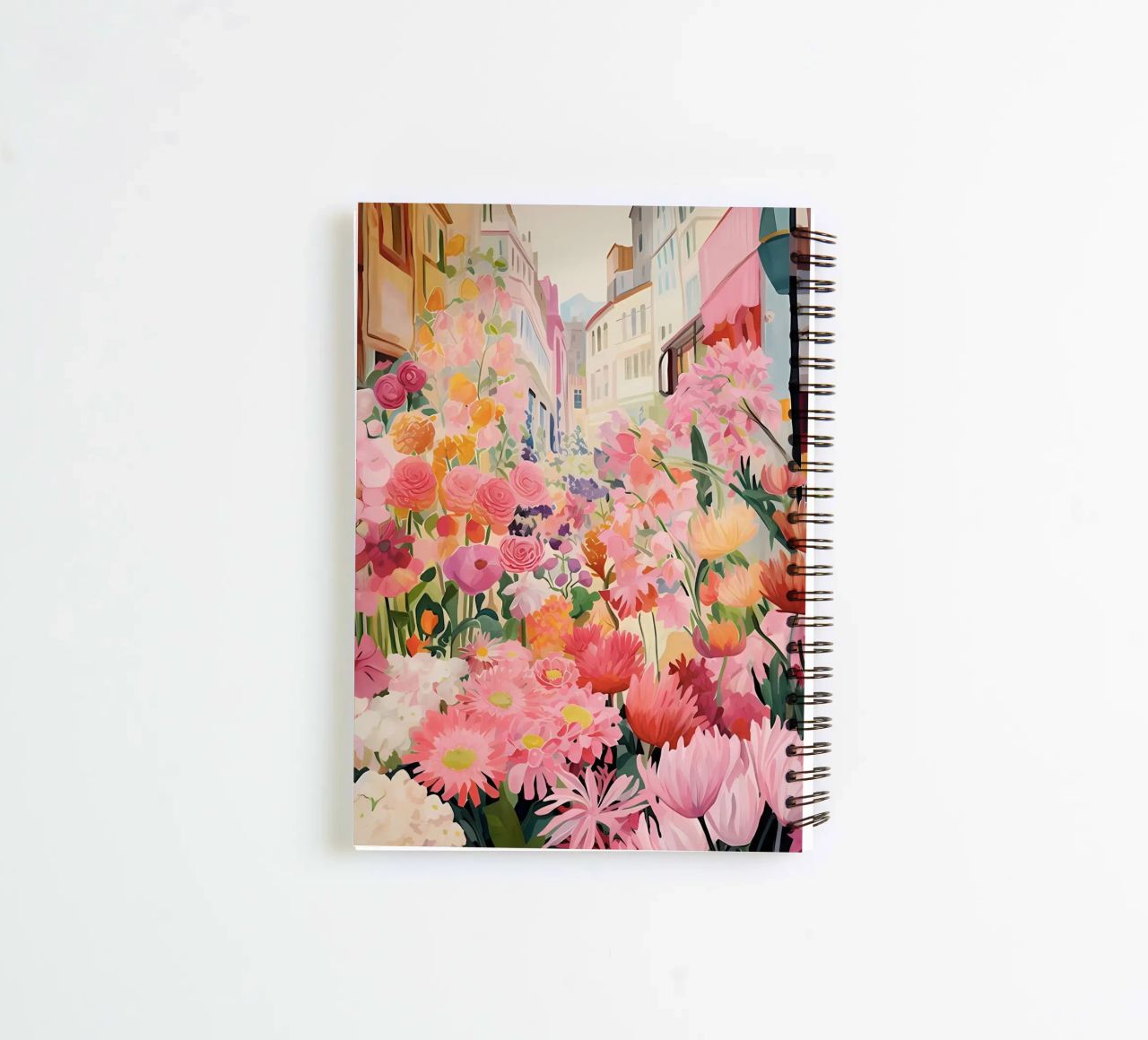 Blumenmarkt, Floral Poster, Abstrakter Druck, Moderne Kunst Ringbuch von Boheme
