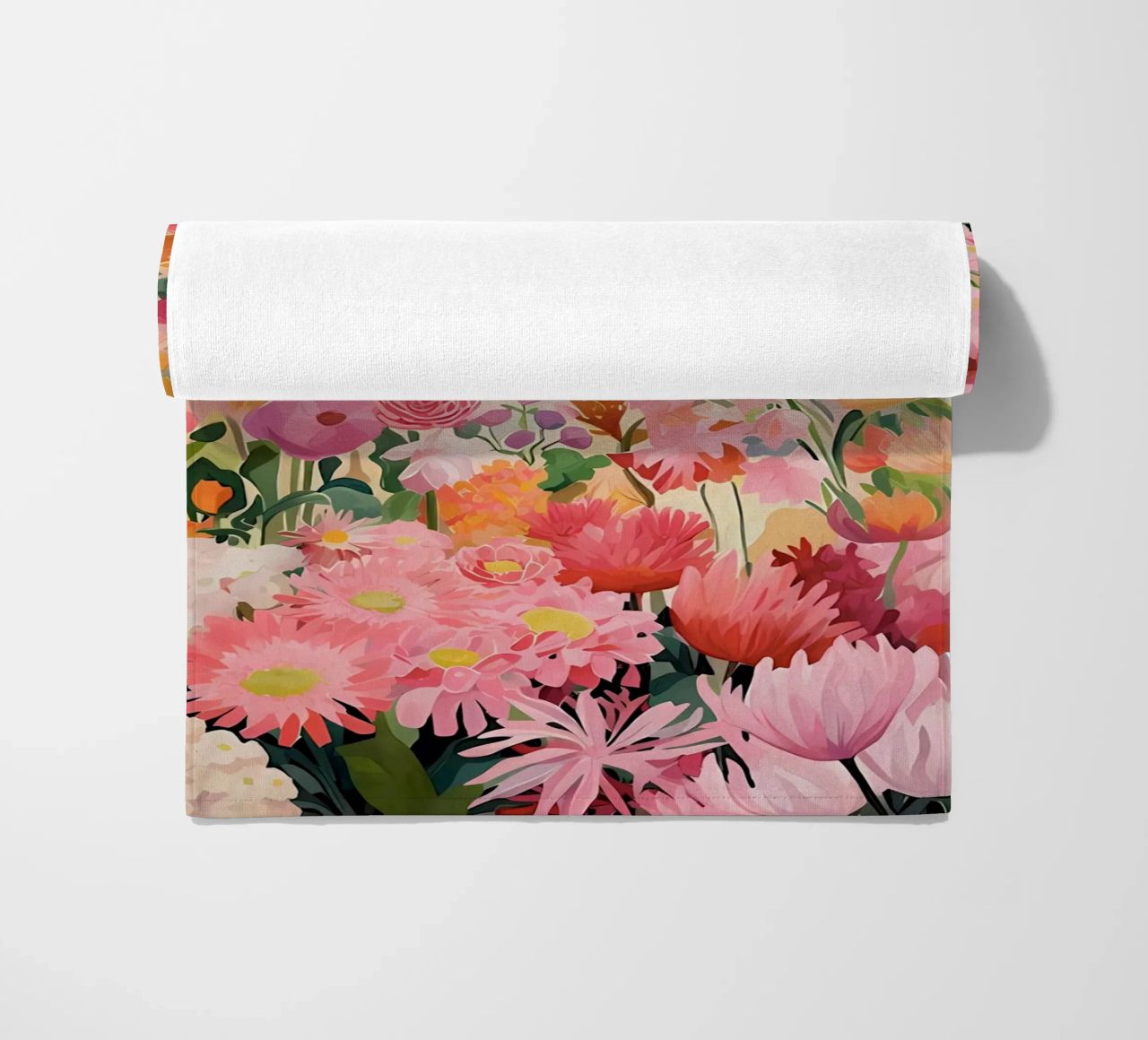 Blumenmarkt, Floral Poster, Abstrakter Druck, Moderne Kunst Strandtuch von Boheme