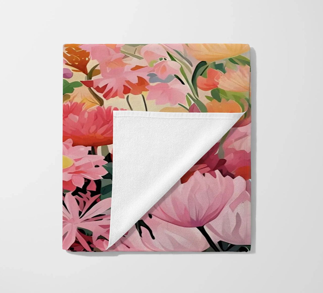 Blumenmarkt, Floral Poster, Abstrakter Druck, Moderne Kunst Strandtuch von Boheme