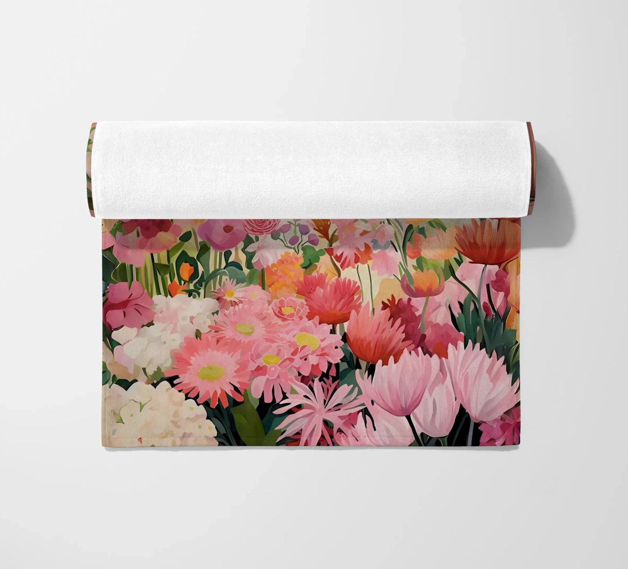 Blumenmarkt, Floral Poster, Abstrakter Druck, Moderne Kunst Strandtuch von Boheme