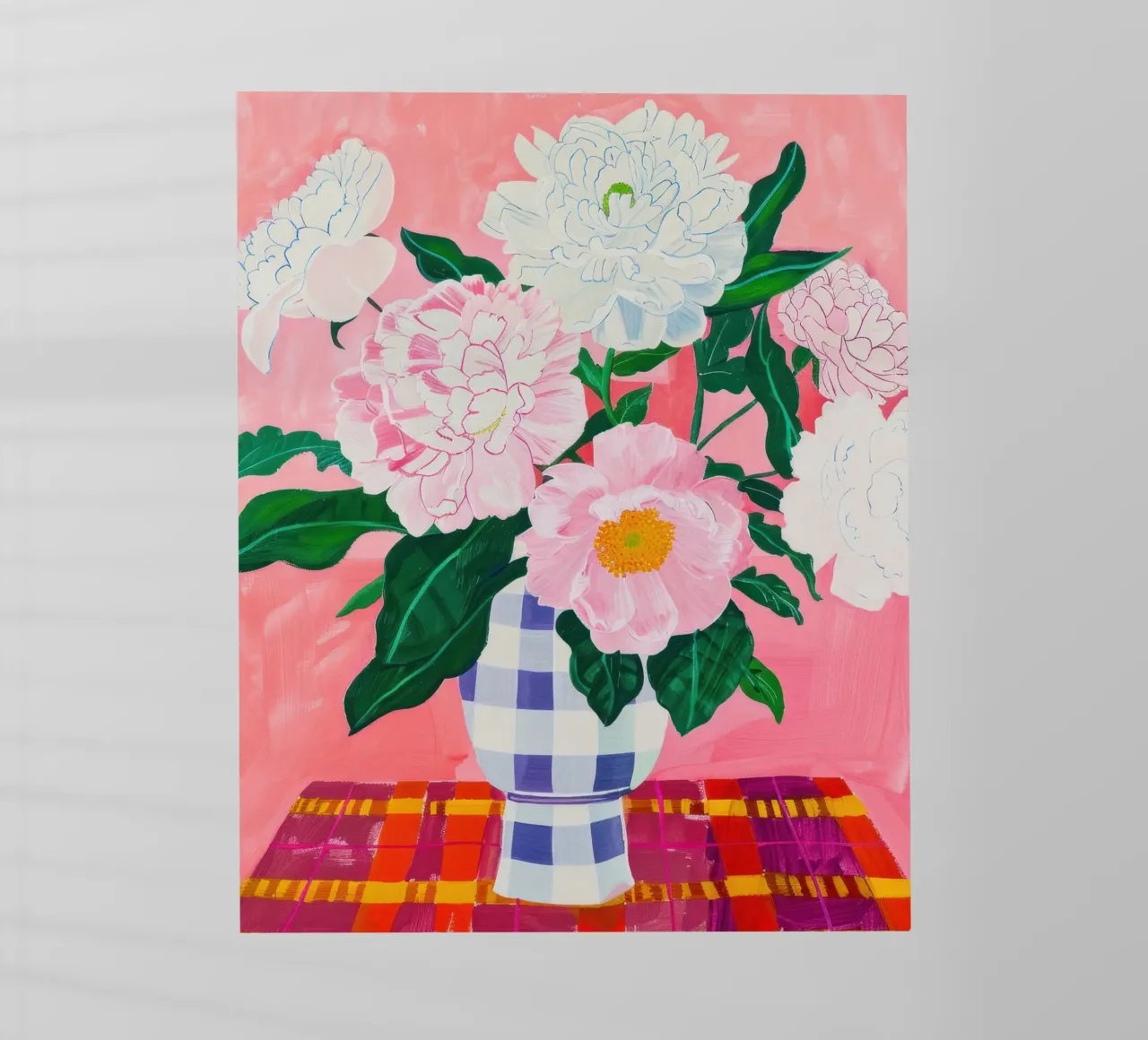 Abstract Flower Poster, Peony Print Modern Abstract Art backlit film by Boheme