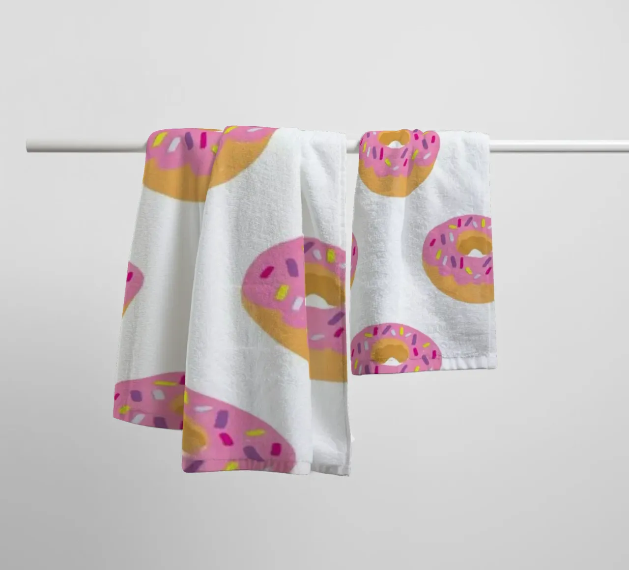 Doughnut Heaven towel by Vasare Nar