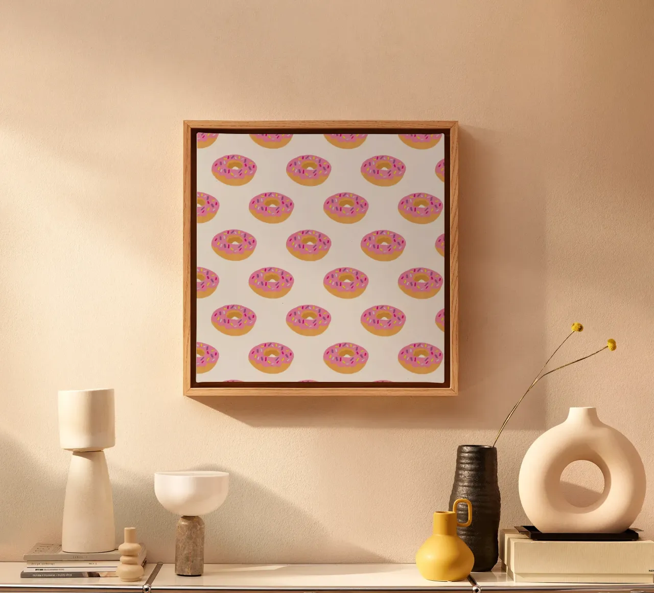 Doughnut Heaven tela con Cornice a cassetta da Vasare Nar