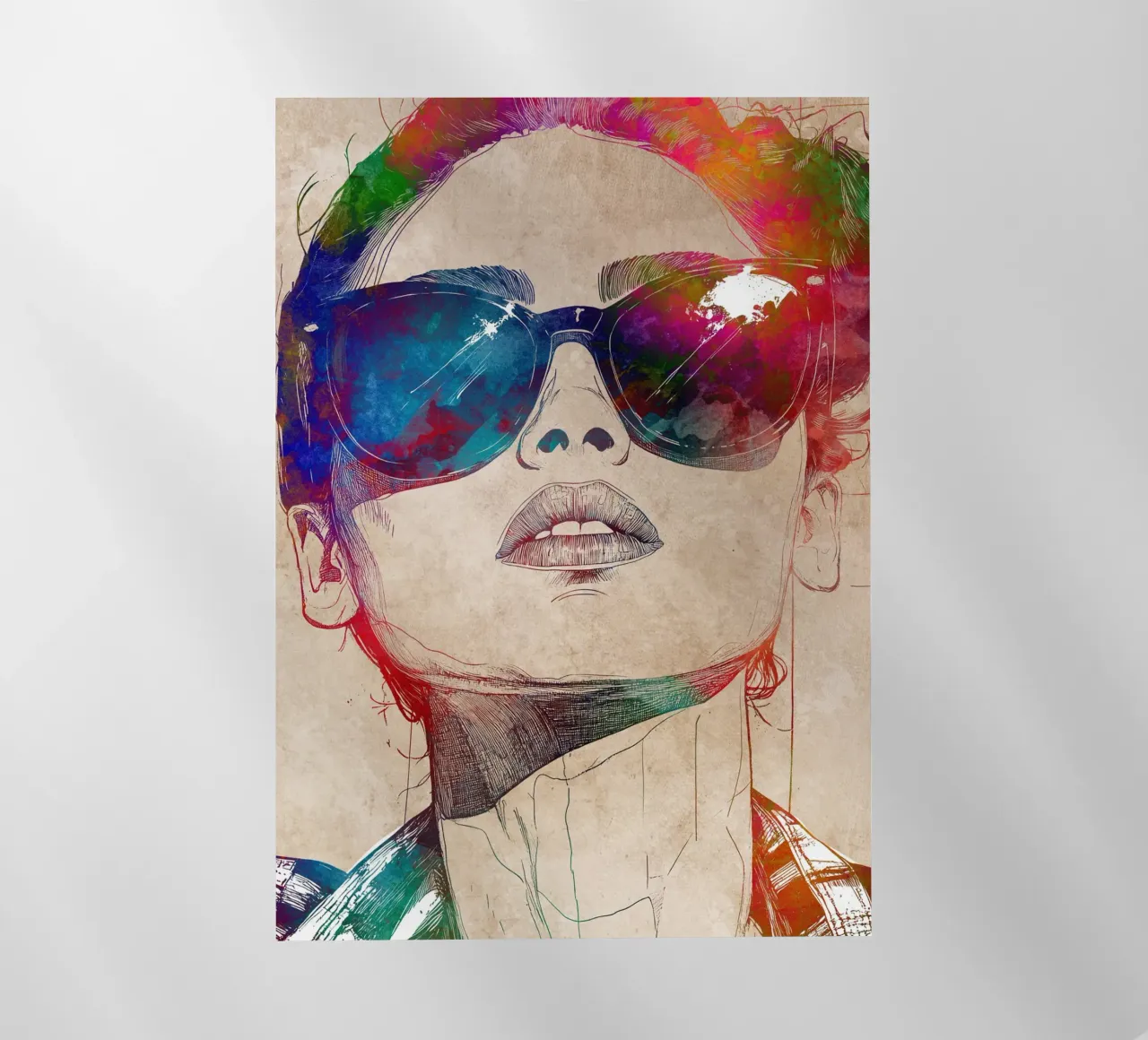 Sunglasses backlit film by Justyna Jaszke JBJart