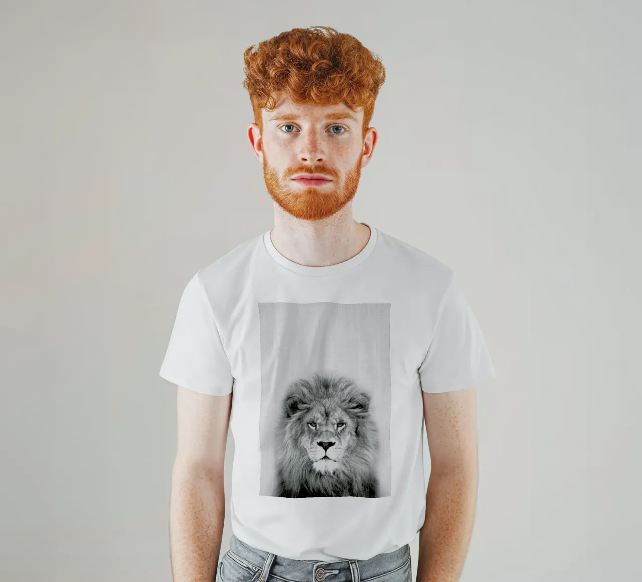 Peekaboo Lion BW t-shirt da Lila x Lola