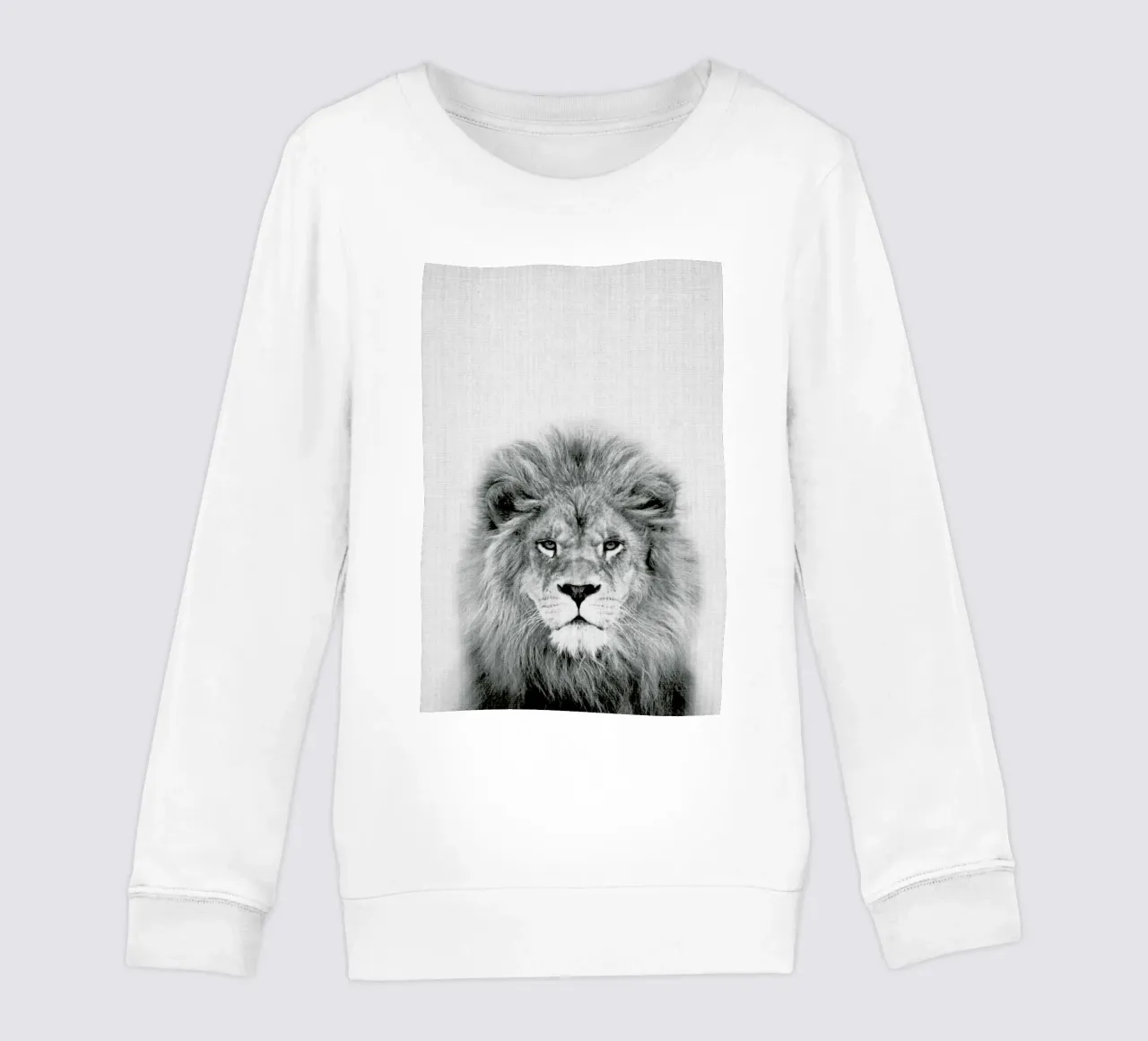 Peekaboo Lion BW felpa bambino da Lila x Lola