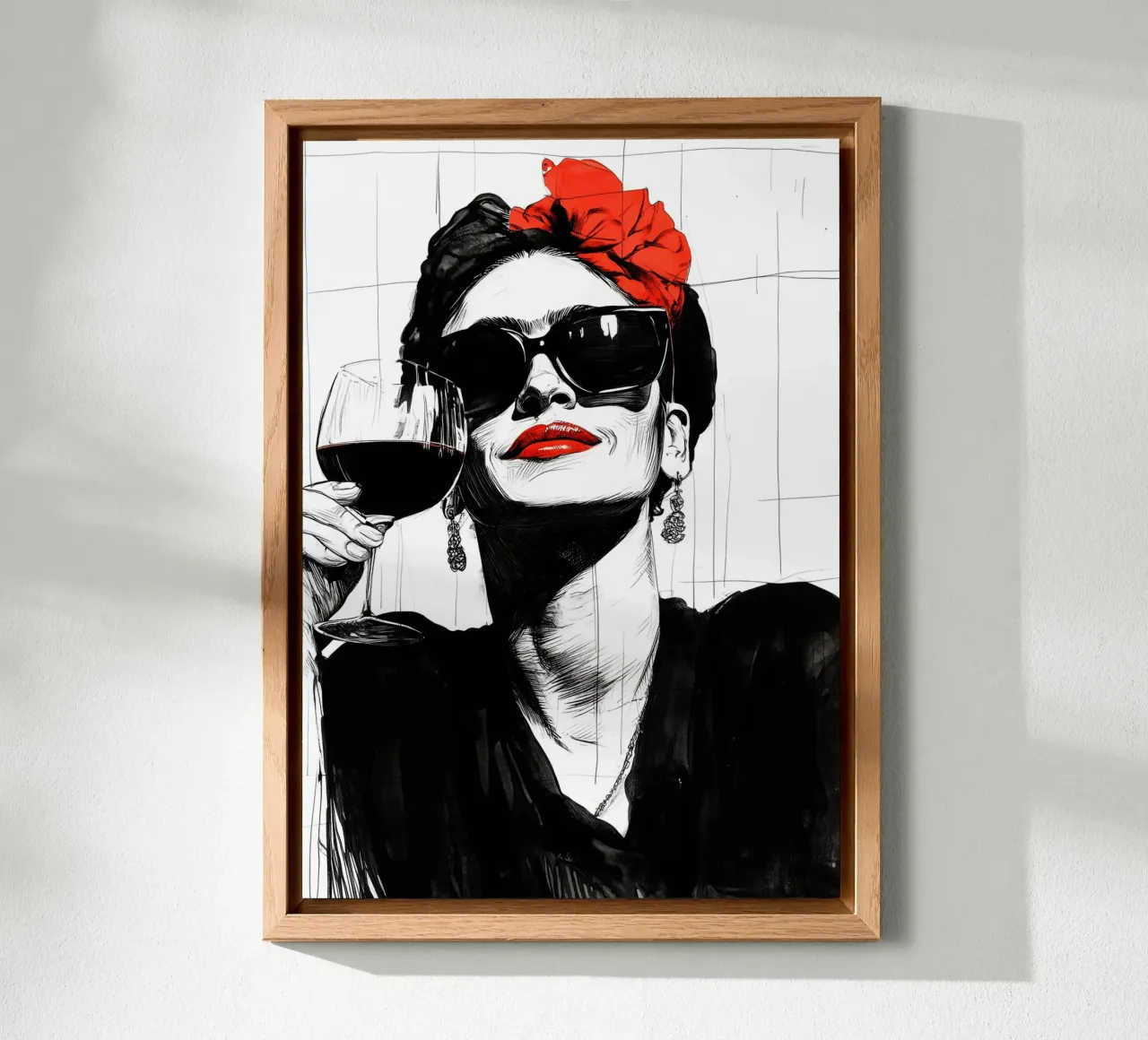 Red lipstick alu-dibond by Justyna Jaszke JBJart