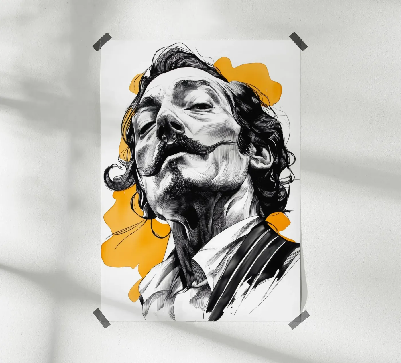 Moustache poster de Justyna Jaszke JBJart