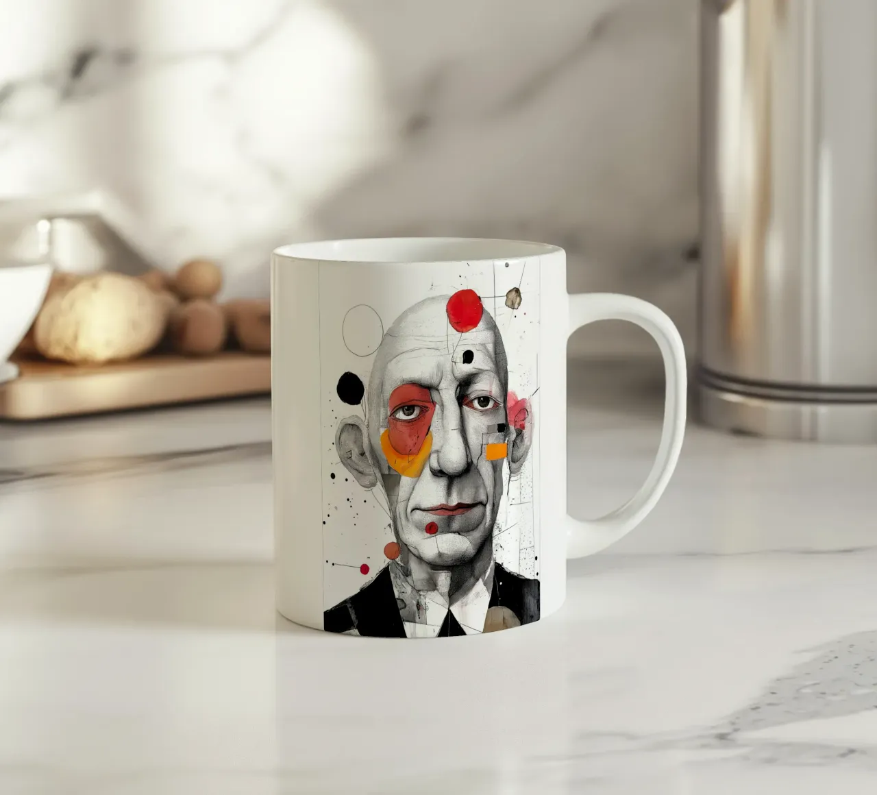 Pittore di ritratti tazza in ceramica da Justyna Jaszke JBJart