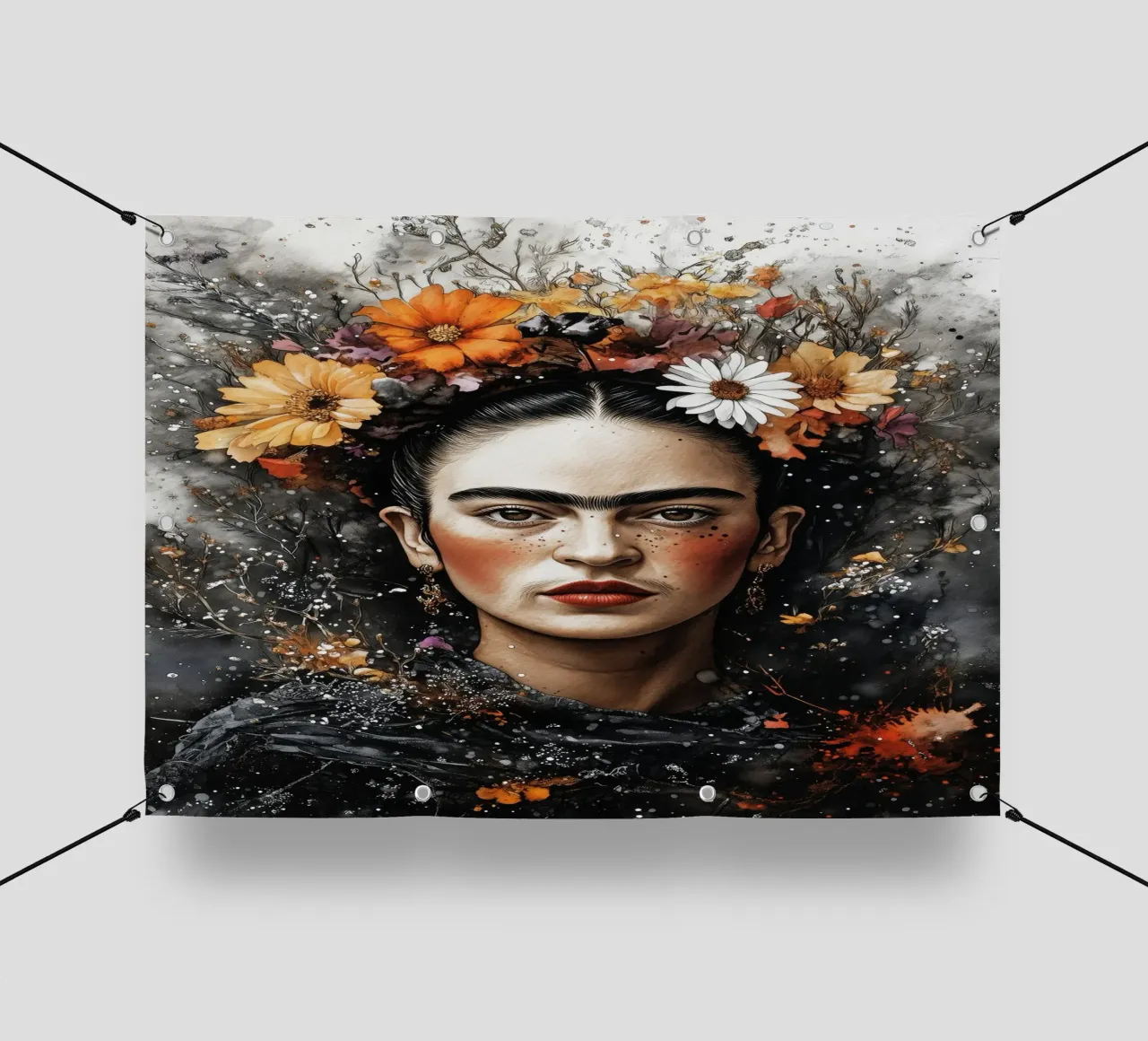 Frida portrait pvc cover by Justyna Jaszke JBJart