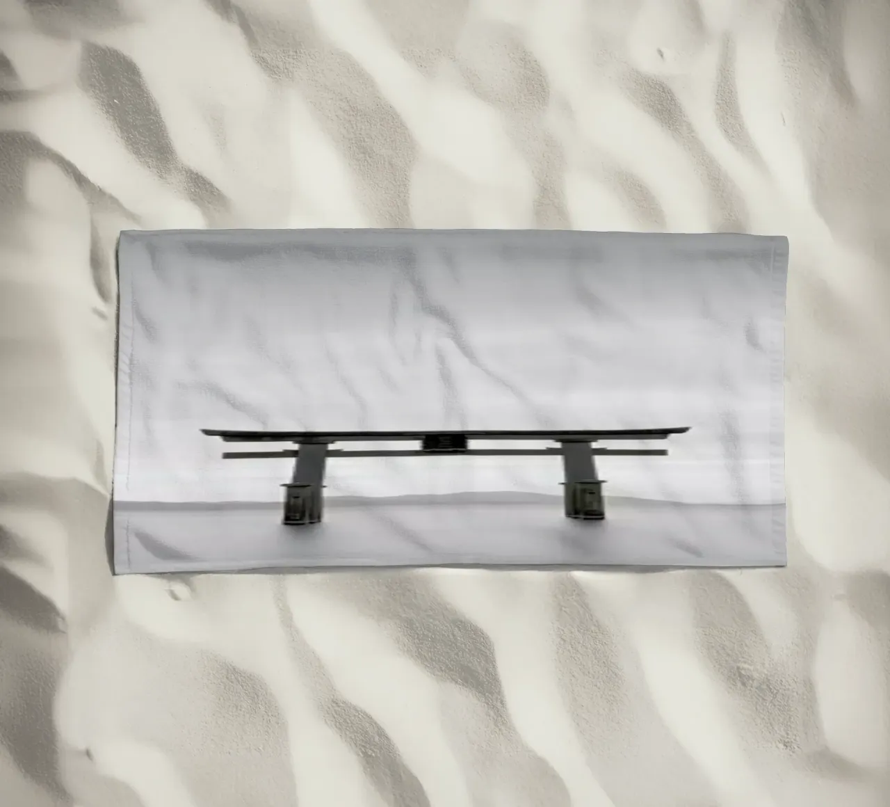 Torii Study 2 beach towel by Michael J. Reibert