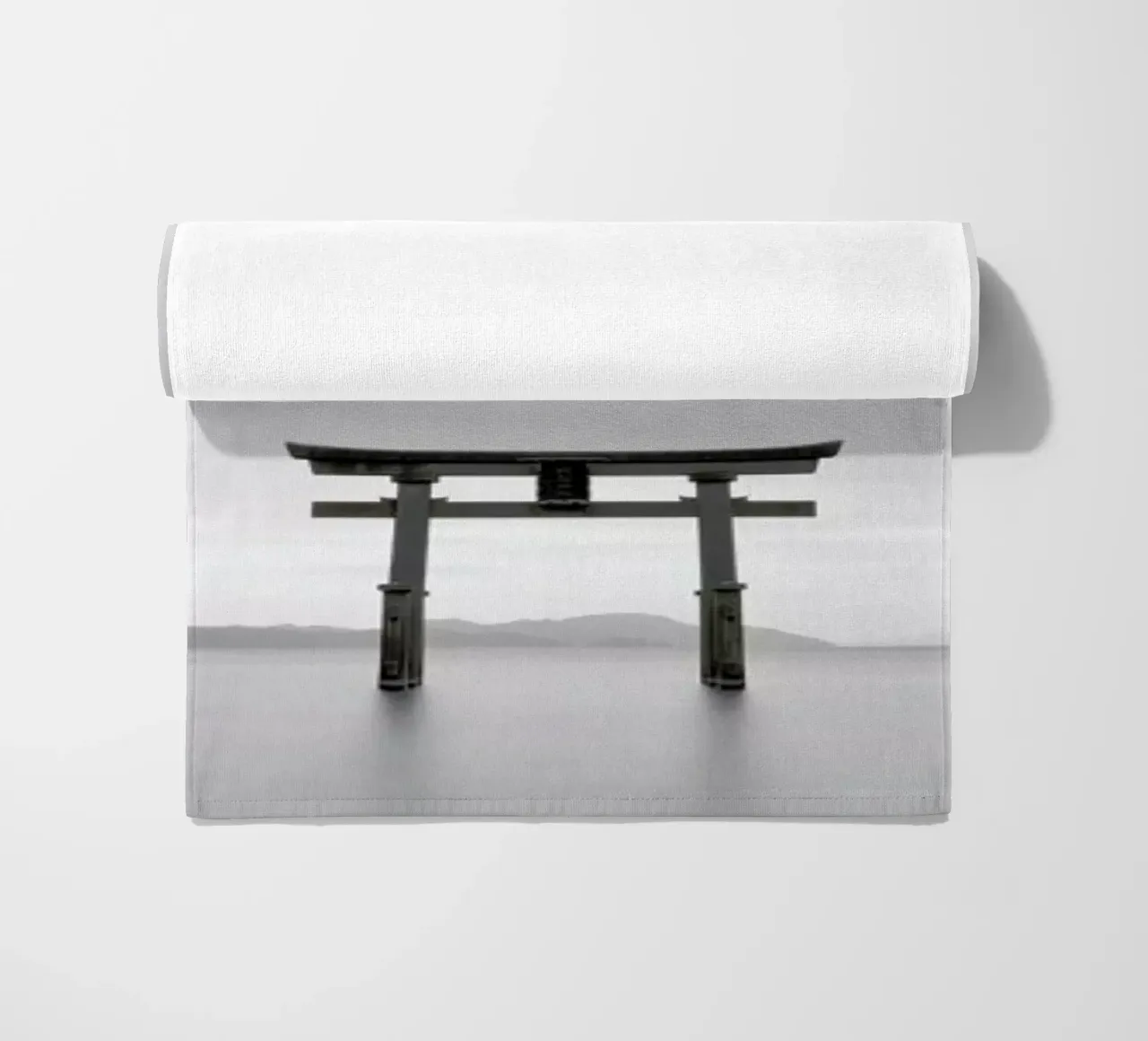 Torii Study 2 beach towel by Michael J. Reibert