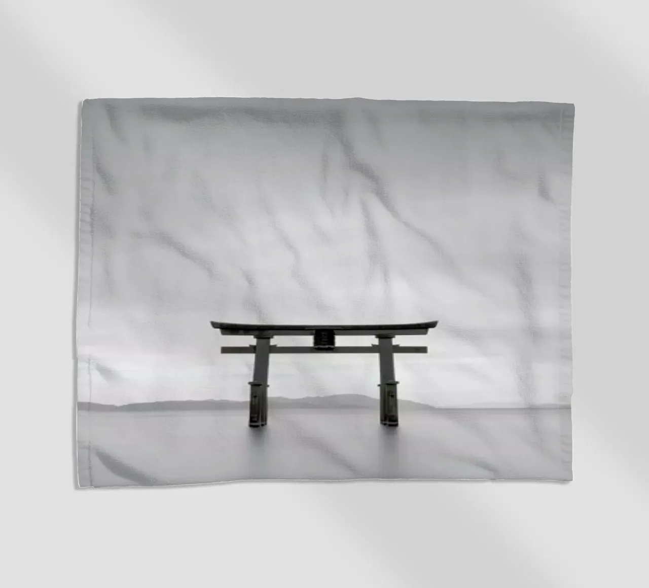 Torii Study 2 beach towel by Michael J. Reibert