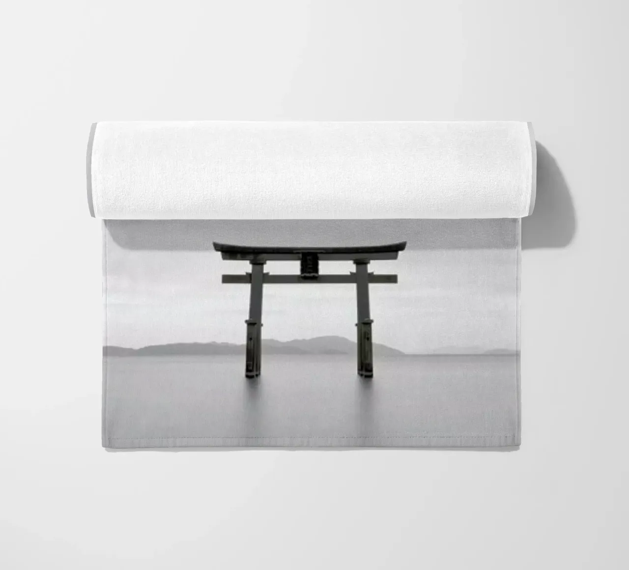 Torii Study 2 beach towel by Michael J. Reibert