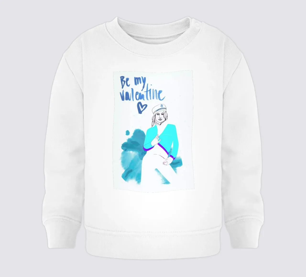 Be My Valentine 3 felpa neonato da Anja Denz