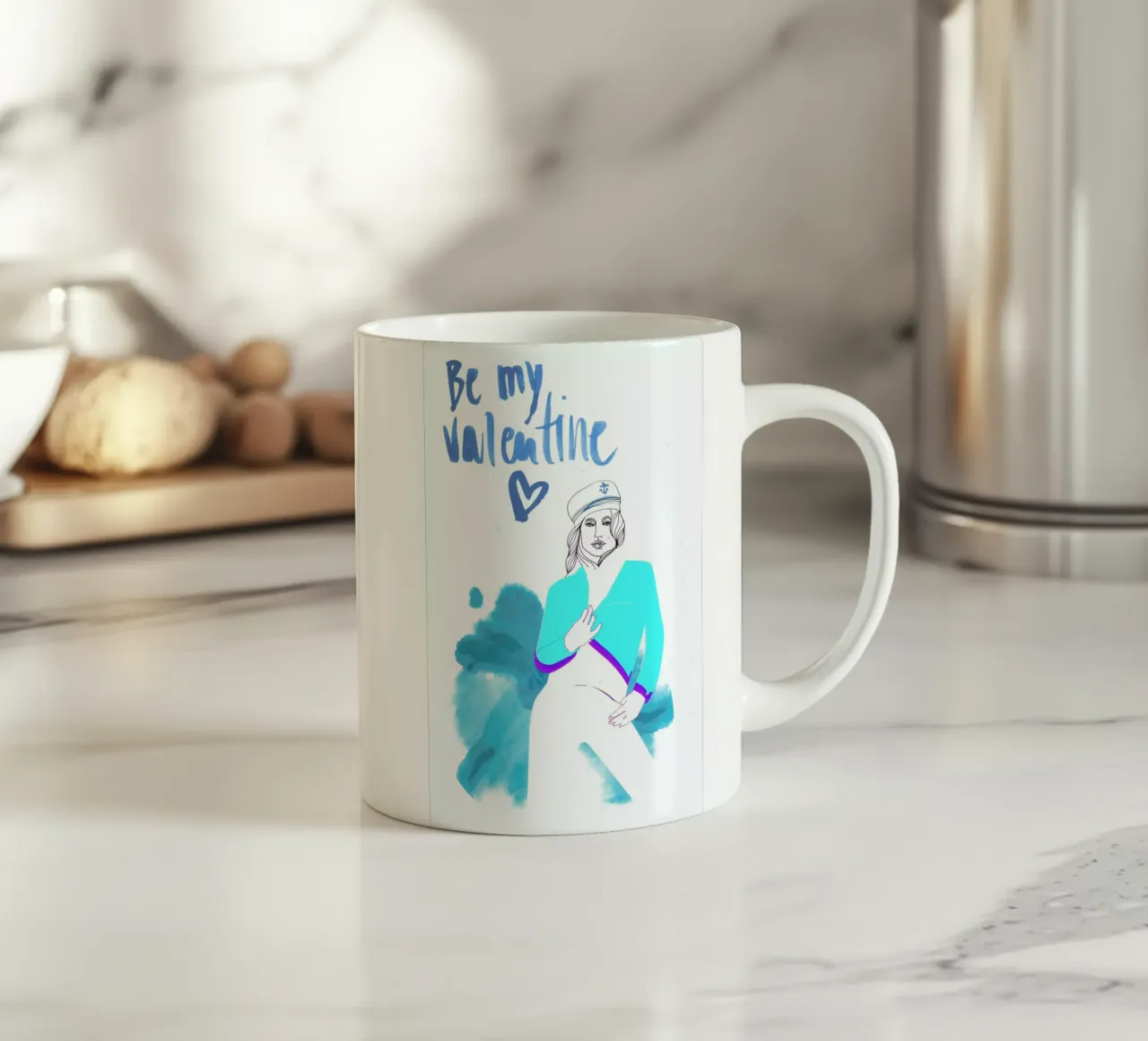 Be My Valentine 3 tazza in ceramica da Anja Denz