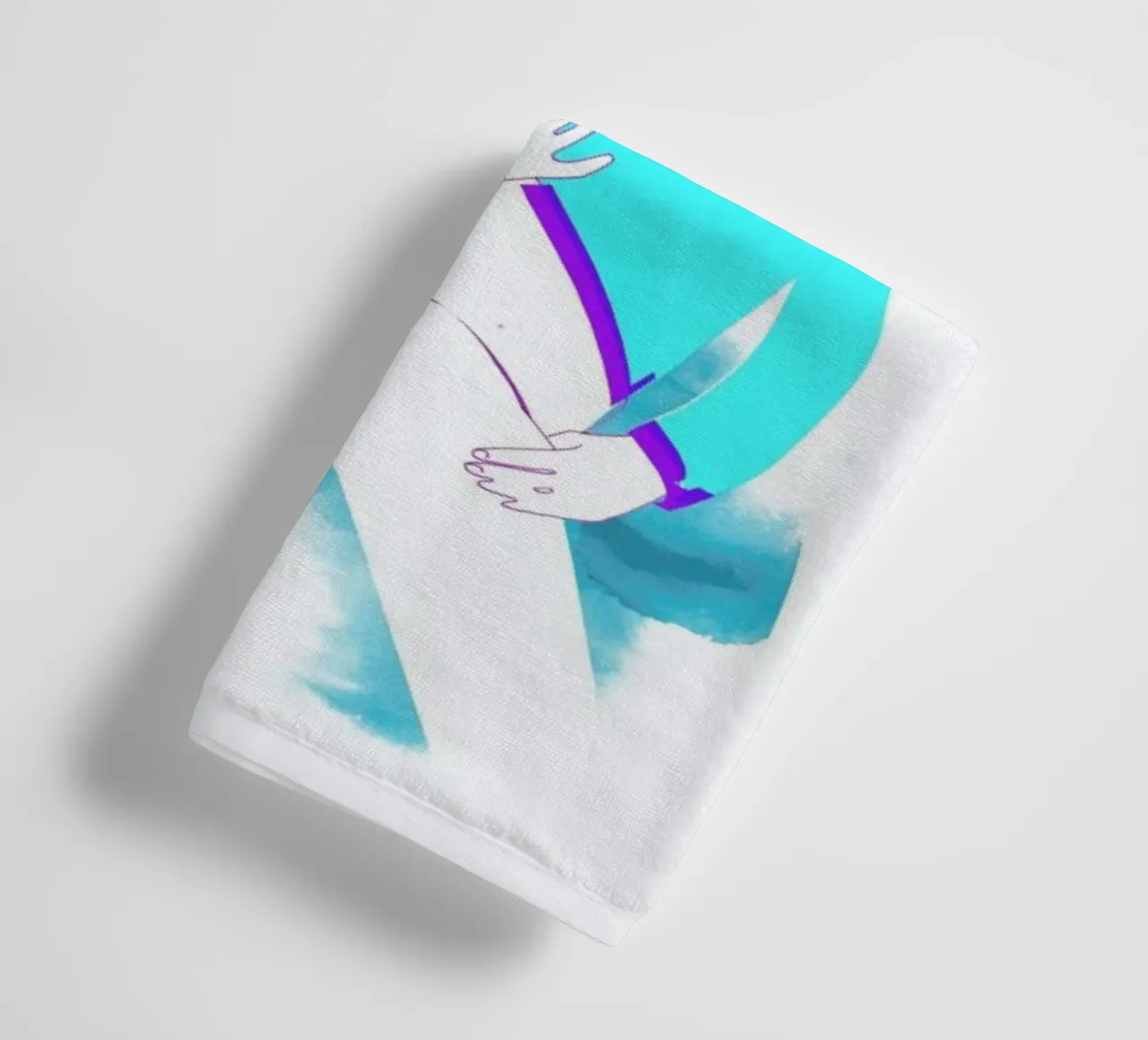 Be My Valentine 3 towel by Anja Denz