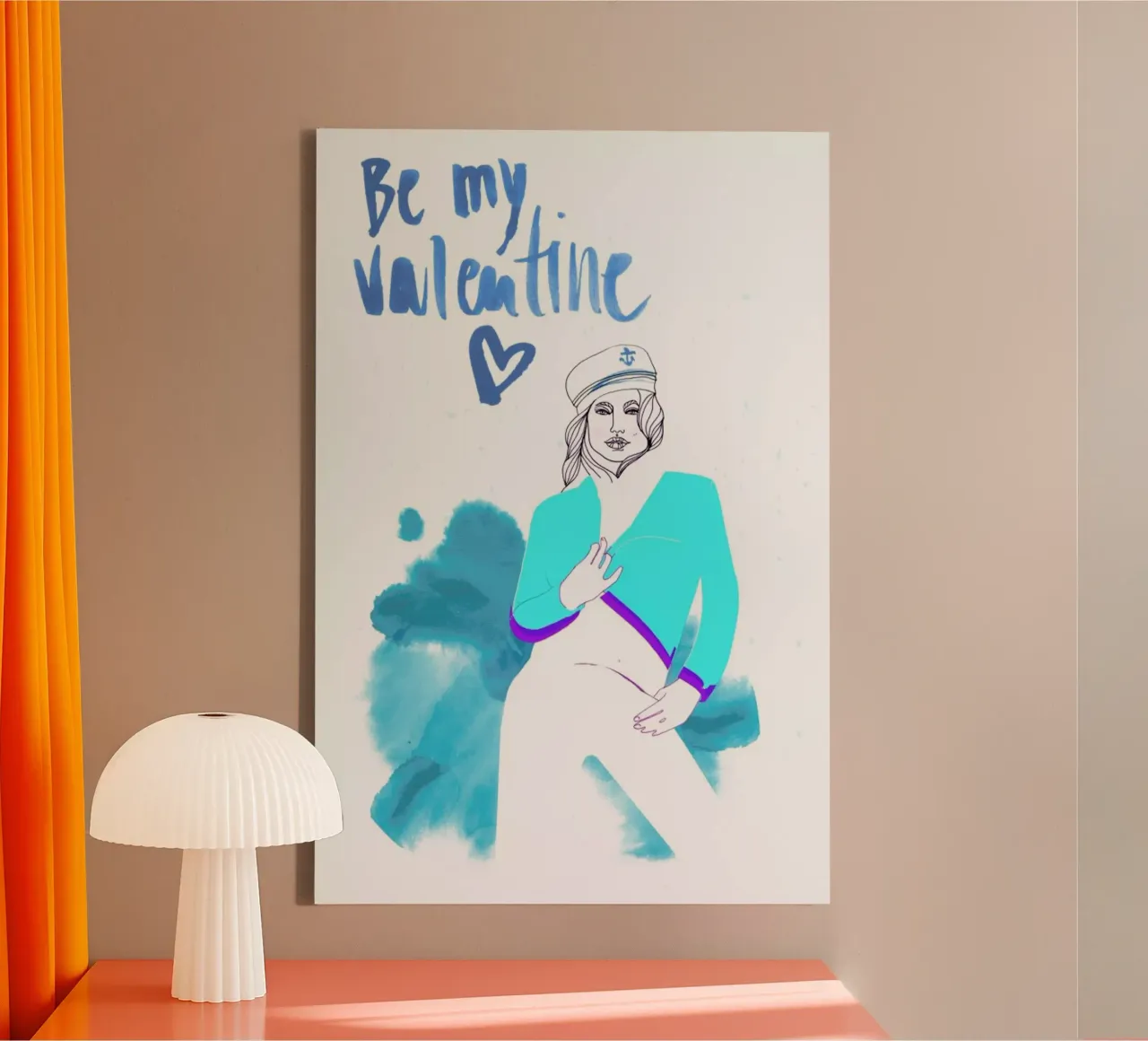 Be My Valentine 3 canvas by Anja Denz