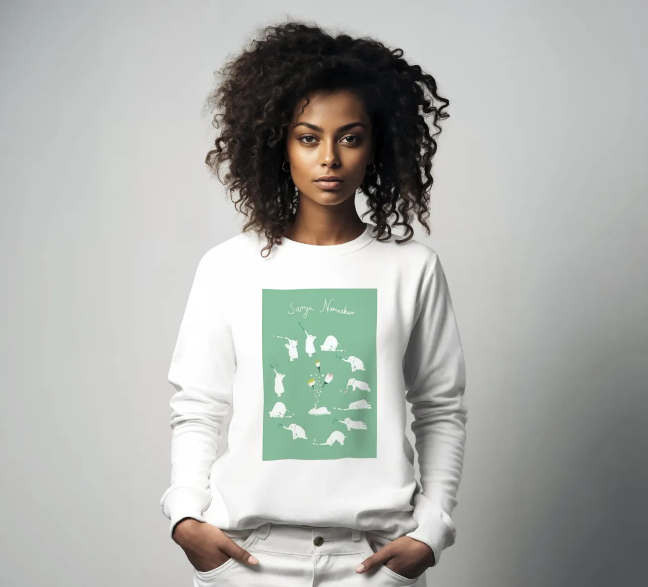 Sun Greeting sweatshirt by Monika Aichele