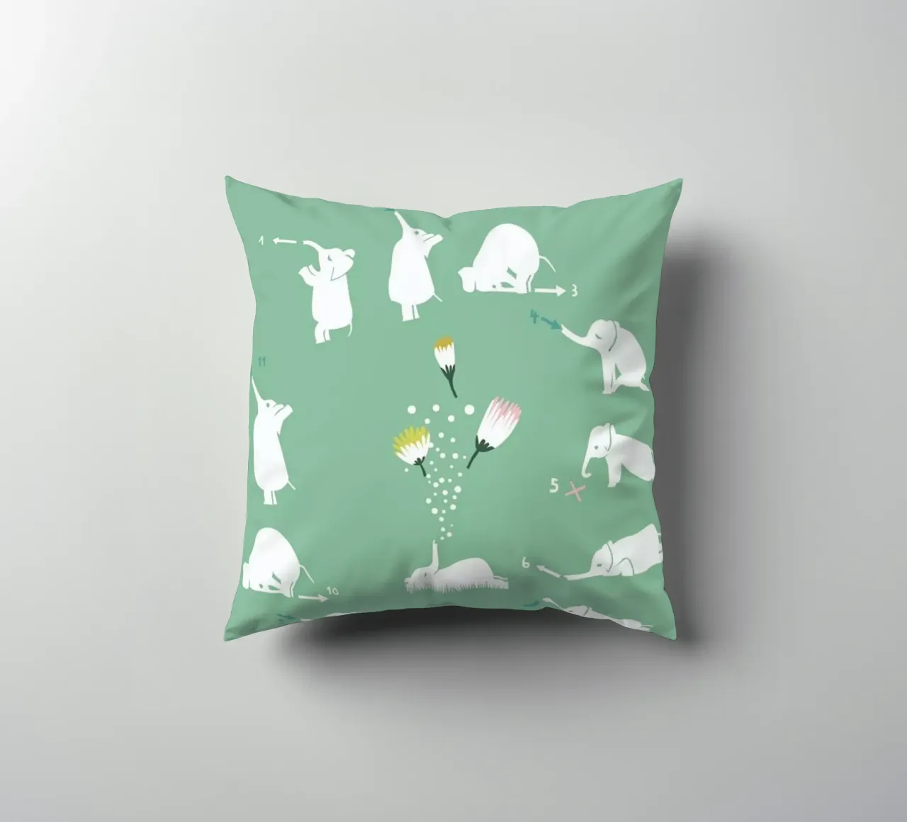 Sun Greeting cuscino da Monika Aichele