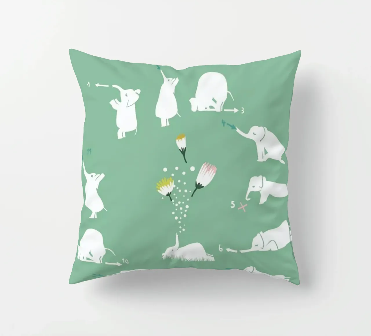 Sun Greeting cuscino da Monika Aichele