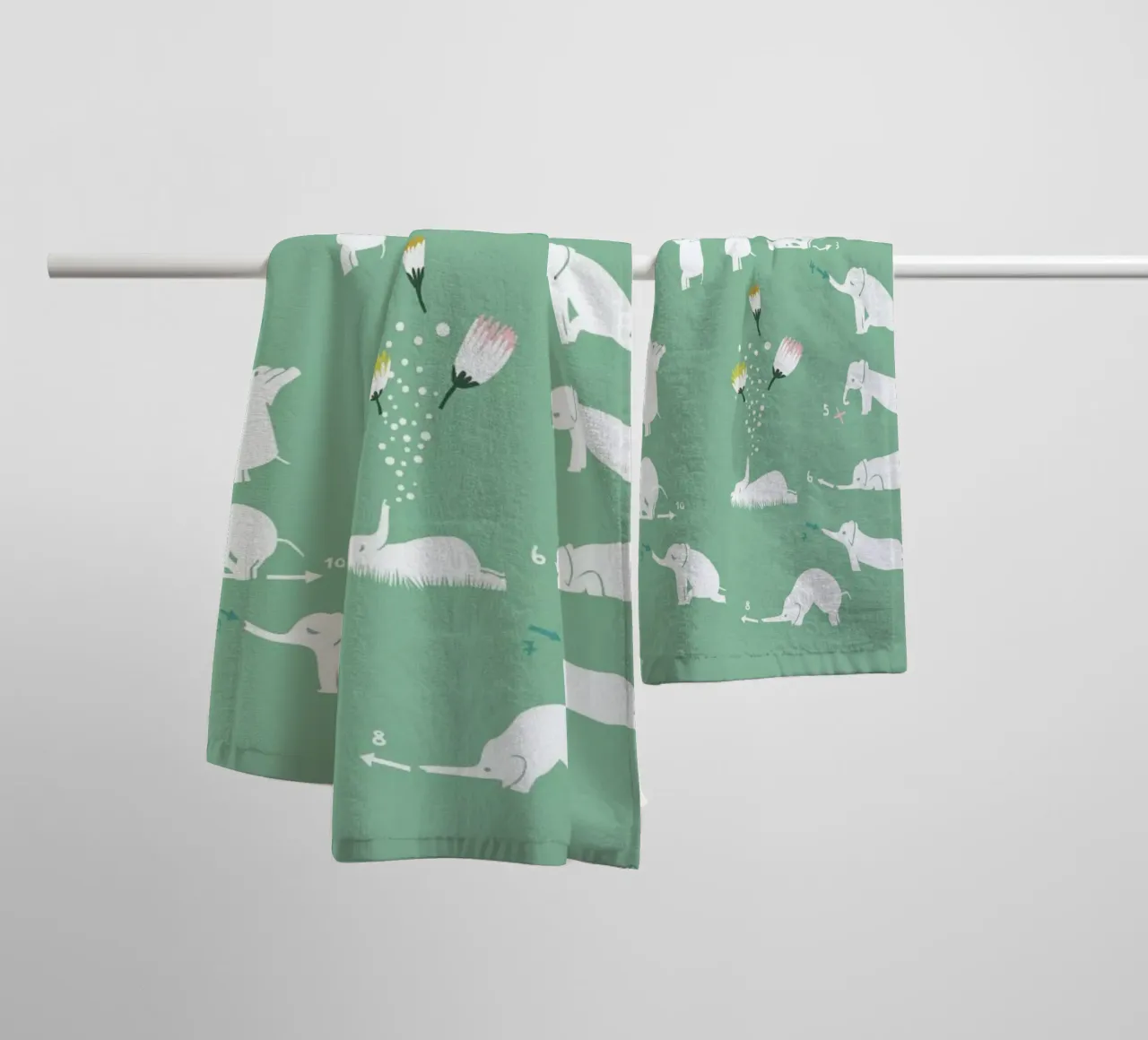 Sun Greeting asciugamano da bagno da Monika Aichele