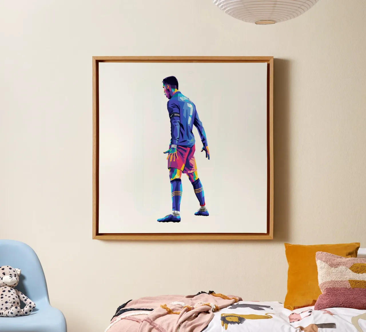 Ronaldo WPAP canvas with Floater frame by WPAP MALANG