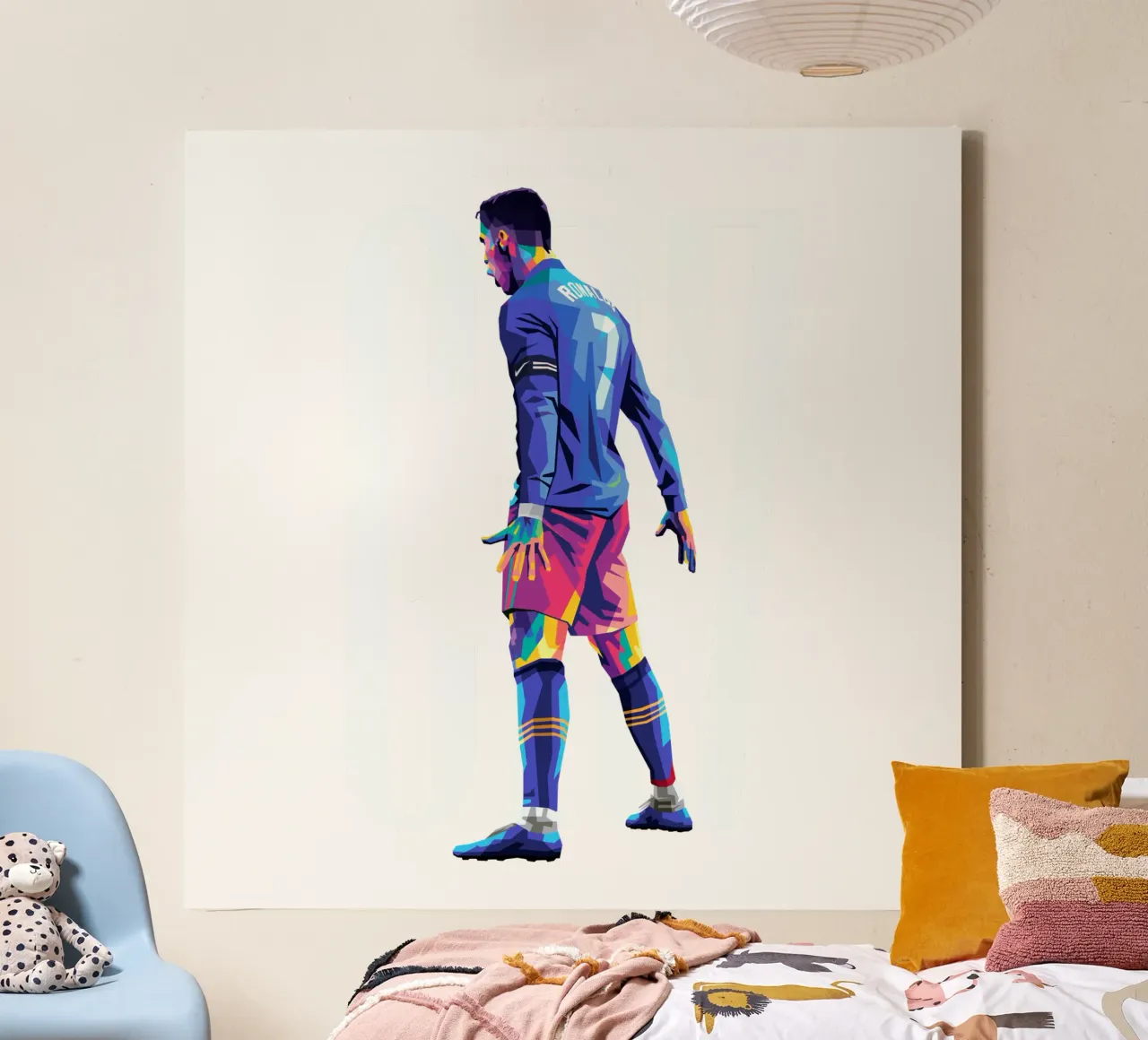 Ronaldo WPAP canvas with Floater frame by WPAP MALANG