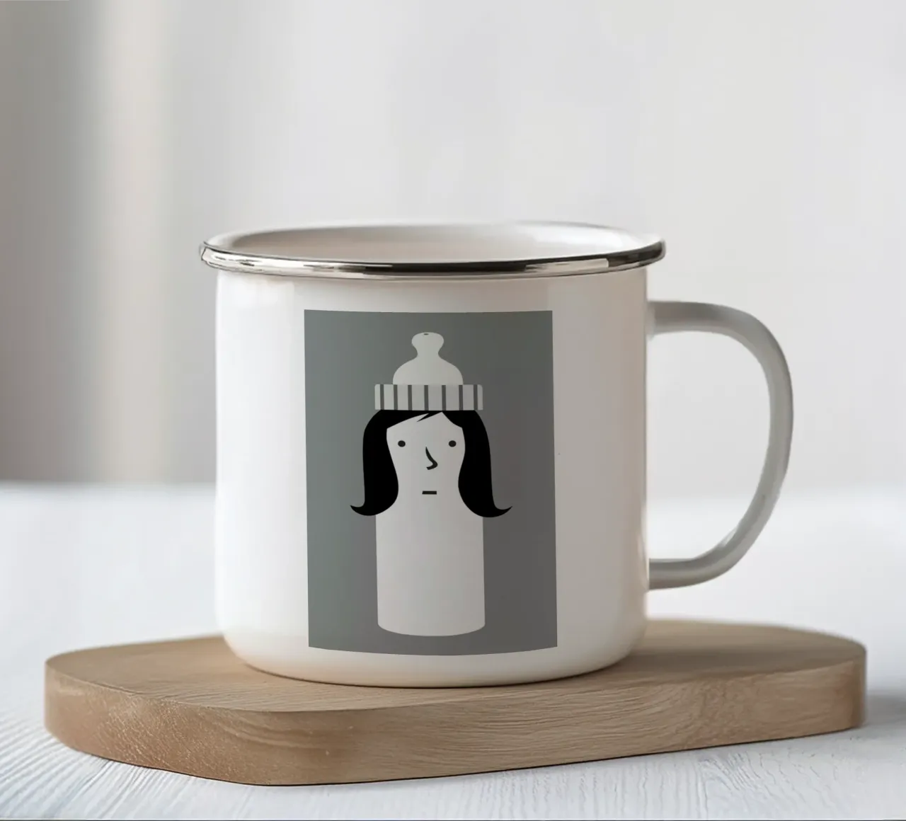 Mother tazza in smalto da Monika Aichele