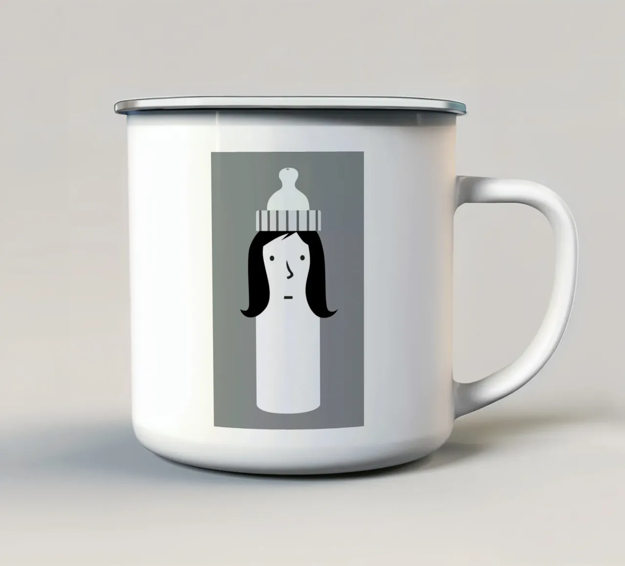 Mother tazza in smalto da Monika Aichele