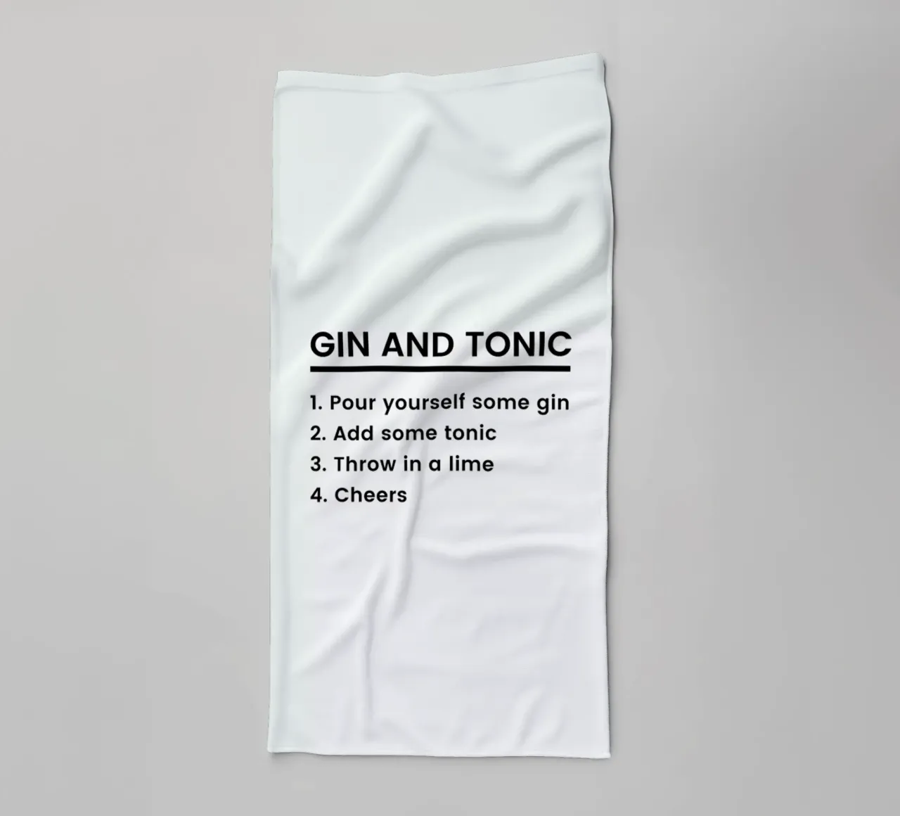 G&T Recipe asciugamano da bagno da Studio One