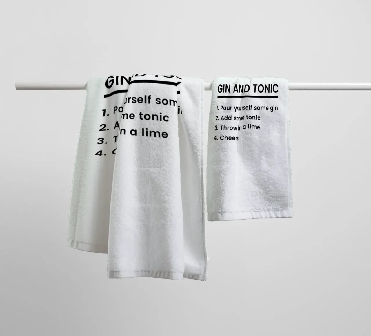 G&T Recipe asciugamano da bagno da Studio One