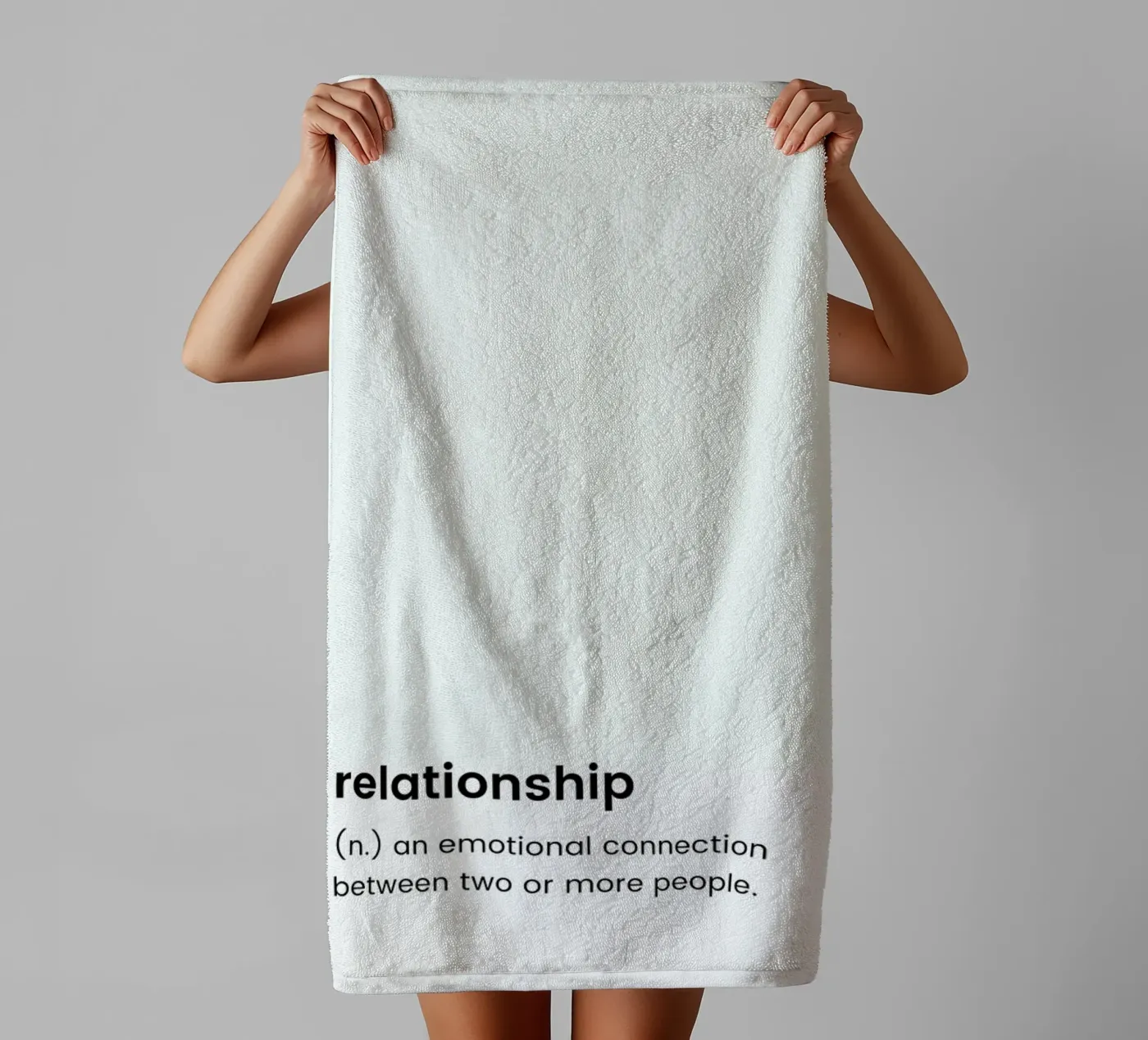 Relationship 2 towel by Studio One