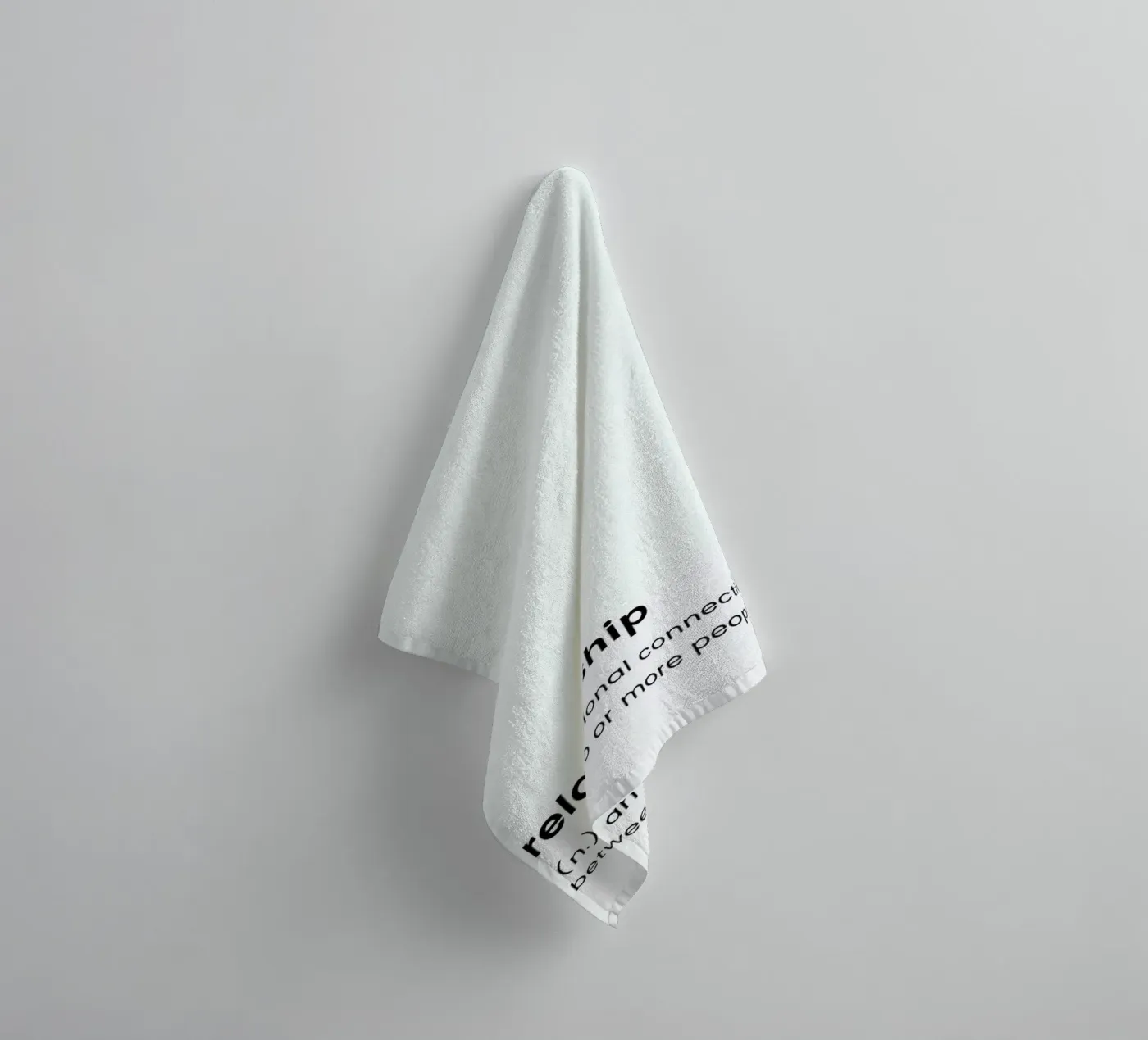 Relationship 2 towel by Studio One