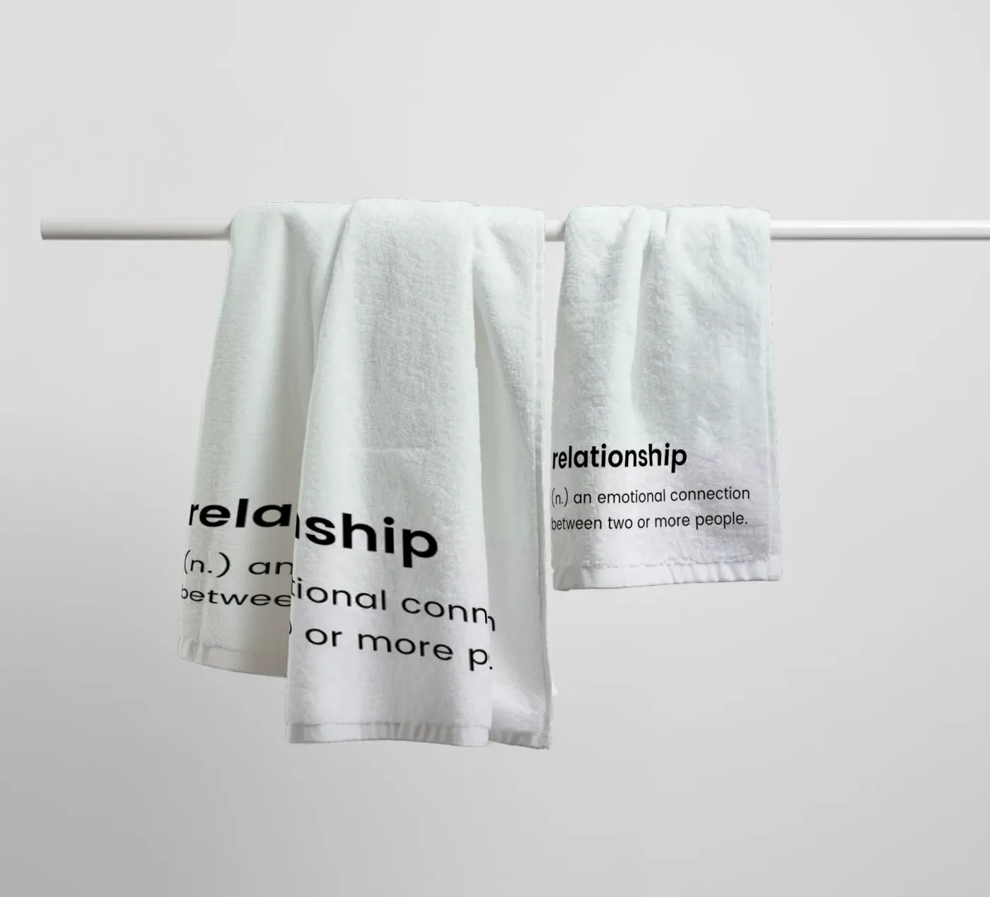 Relationship 2 towel by Studio One
