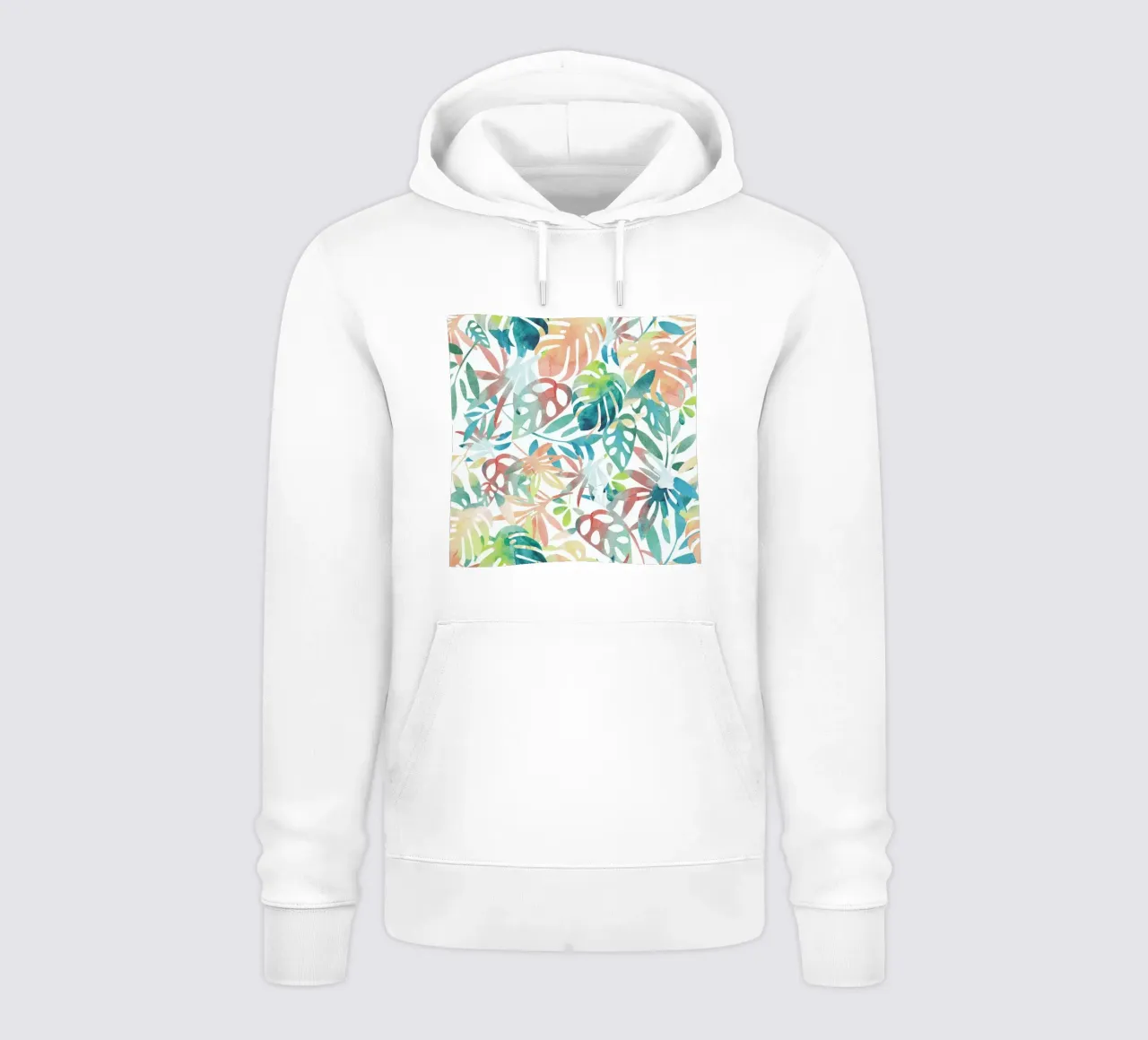 Jungle Leaves Light felpa con cappuccio da Farina Kuklinski
