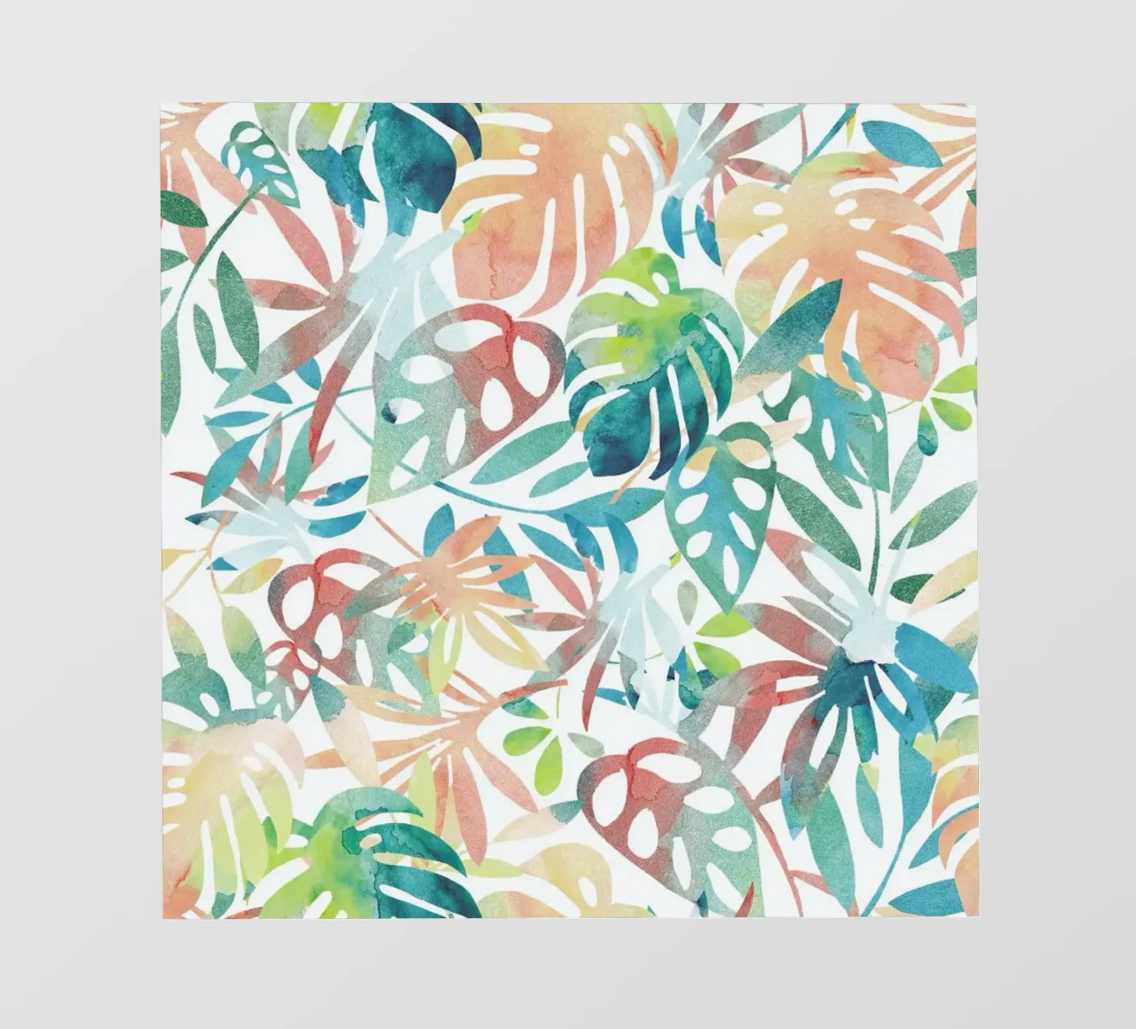 Jungle Leaves Light telo in pvc da Farina Kuklinski