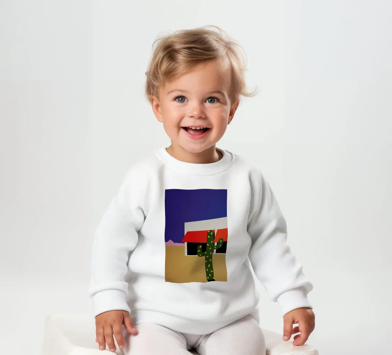 Boutique With Cactus felpa neonato da Rosi Feist