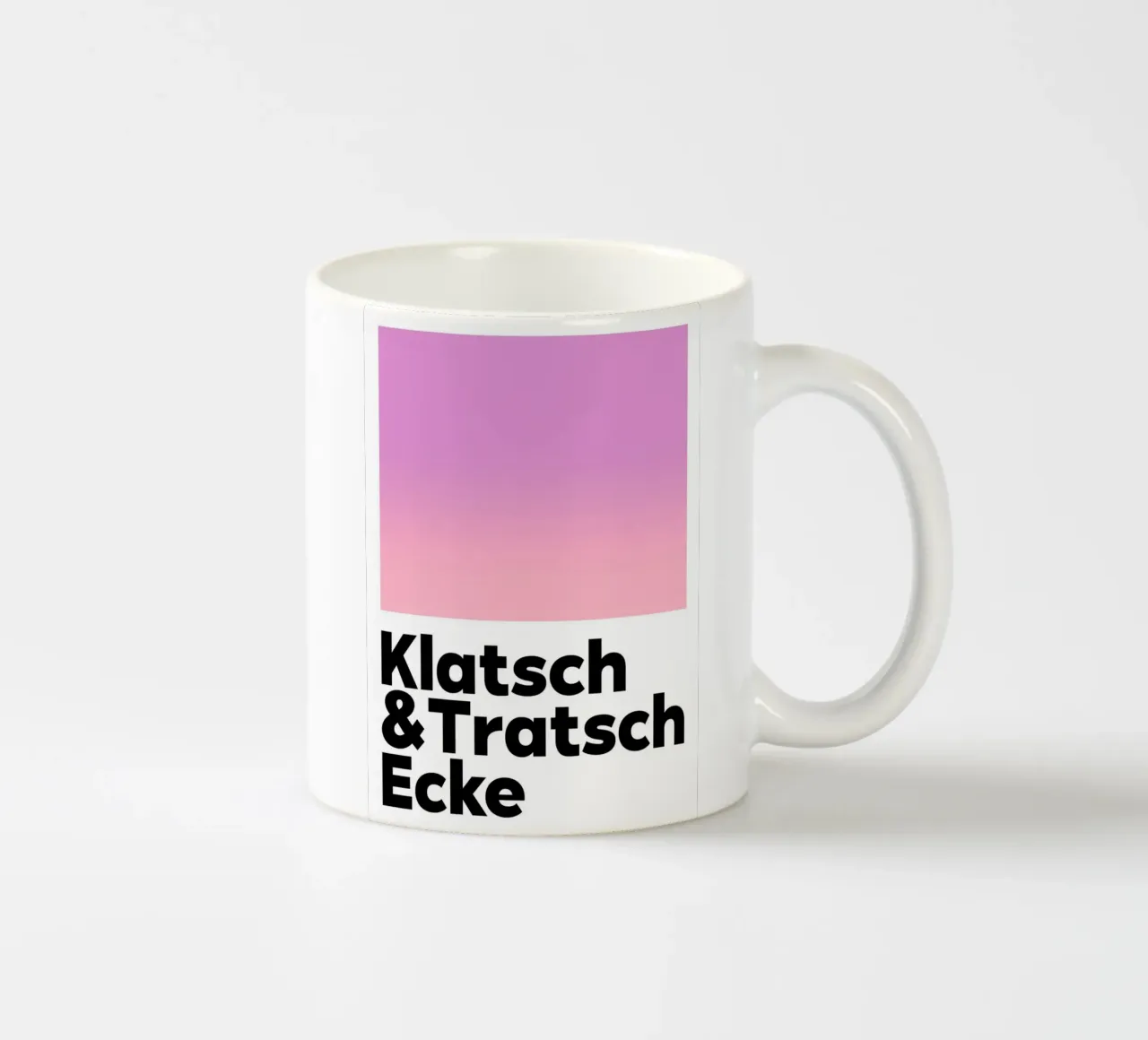Klatsch & Tratsch Ecke lila rosa tazza in ceramica da BAINAI