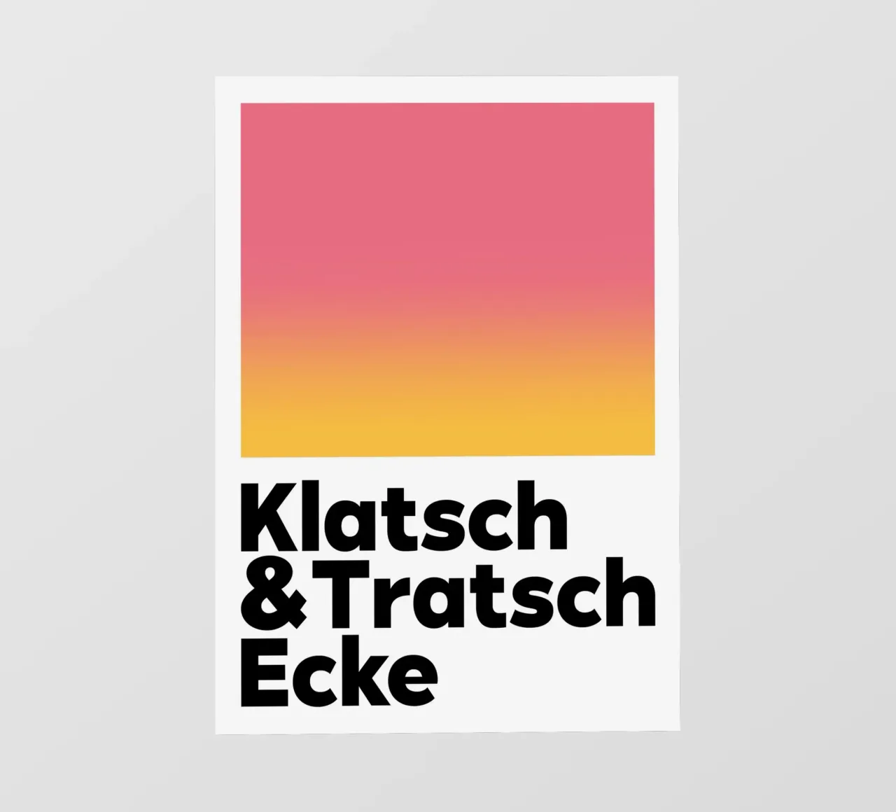 Klatsch & Tratsch Ecke rot gelb pellicola backlit da BAINAI