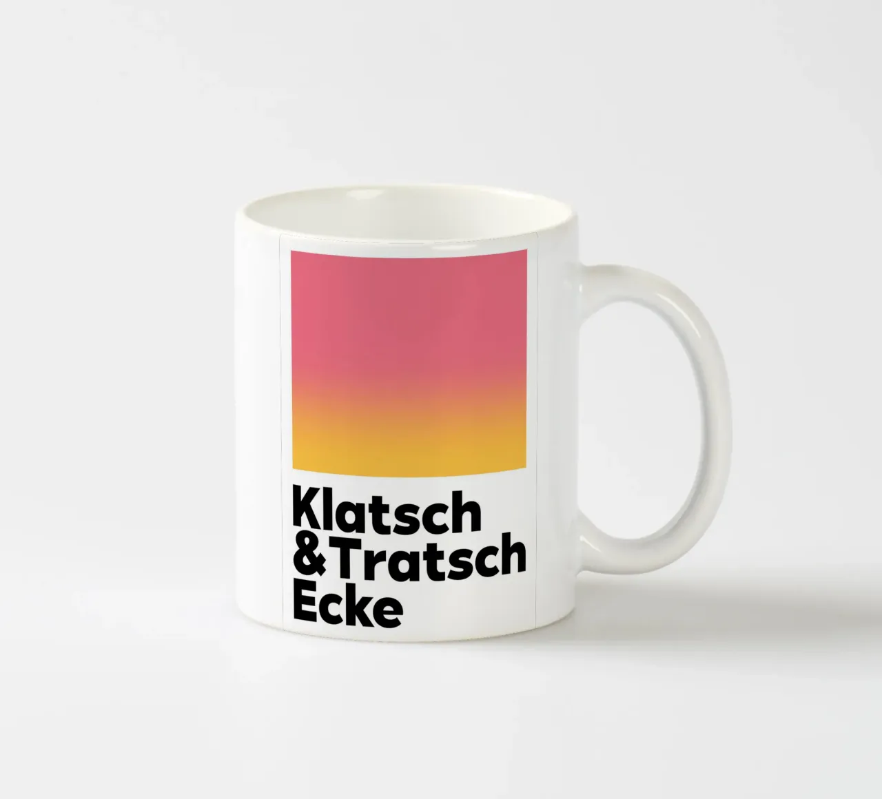 Klatsch & Tratsch Ecke rot gelb tazza in ceramica da BAINAI