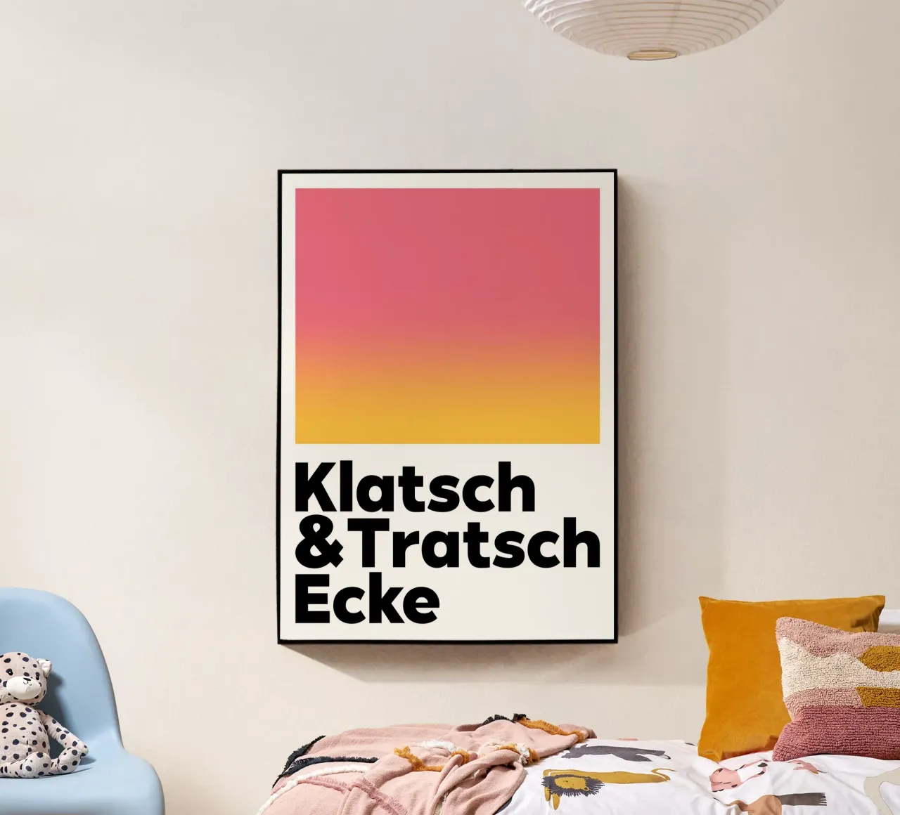 Klatsch & Tratsch Ecke rot gelb plexiglass da BAINAI