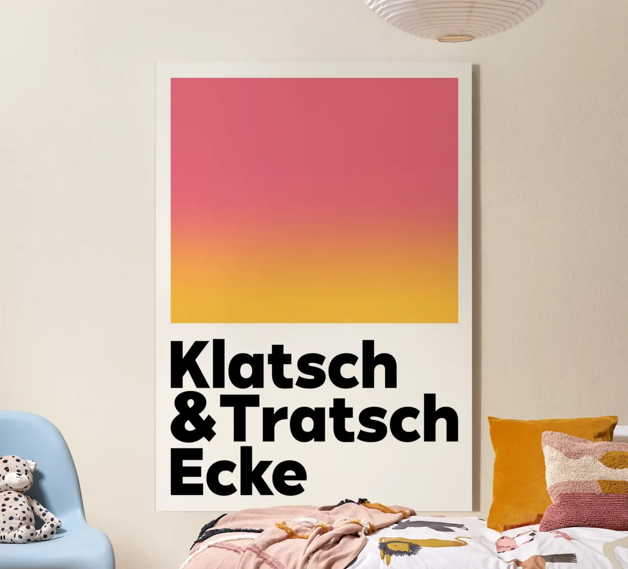 Klatsch & Tratsch Ecke rot gelb plexiglass da BAINAI