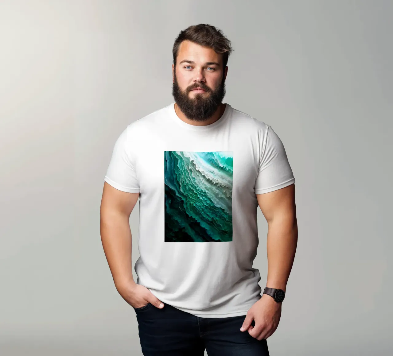Waves of shimmer t-shirt da The Quiet Senju