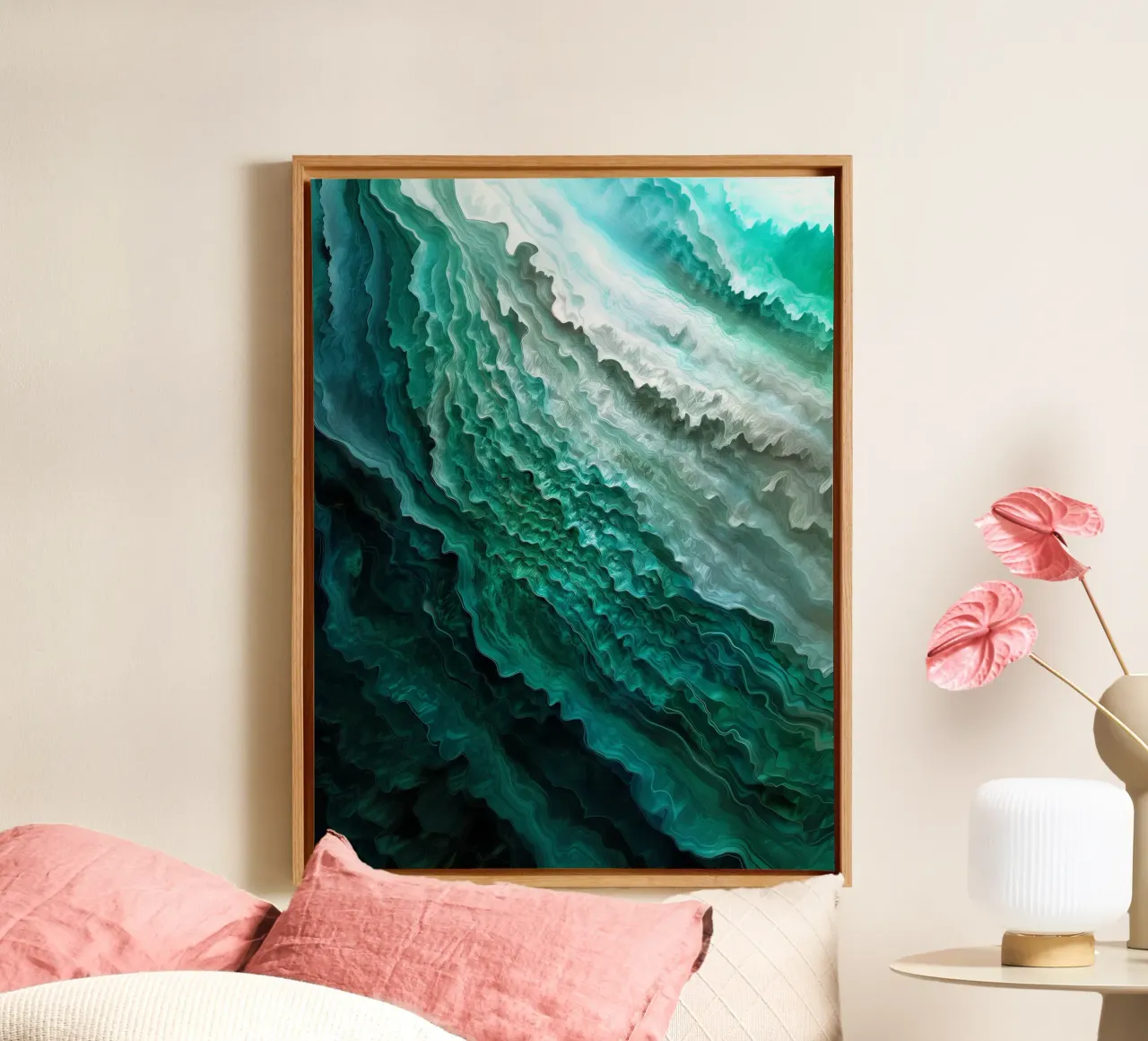 Waves of shimmer tela con Cornice a cassetta da The Quiet Senju